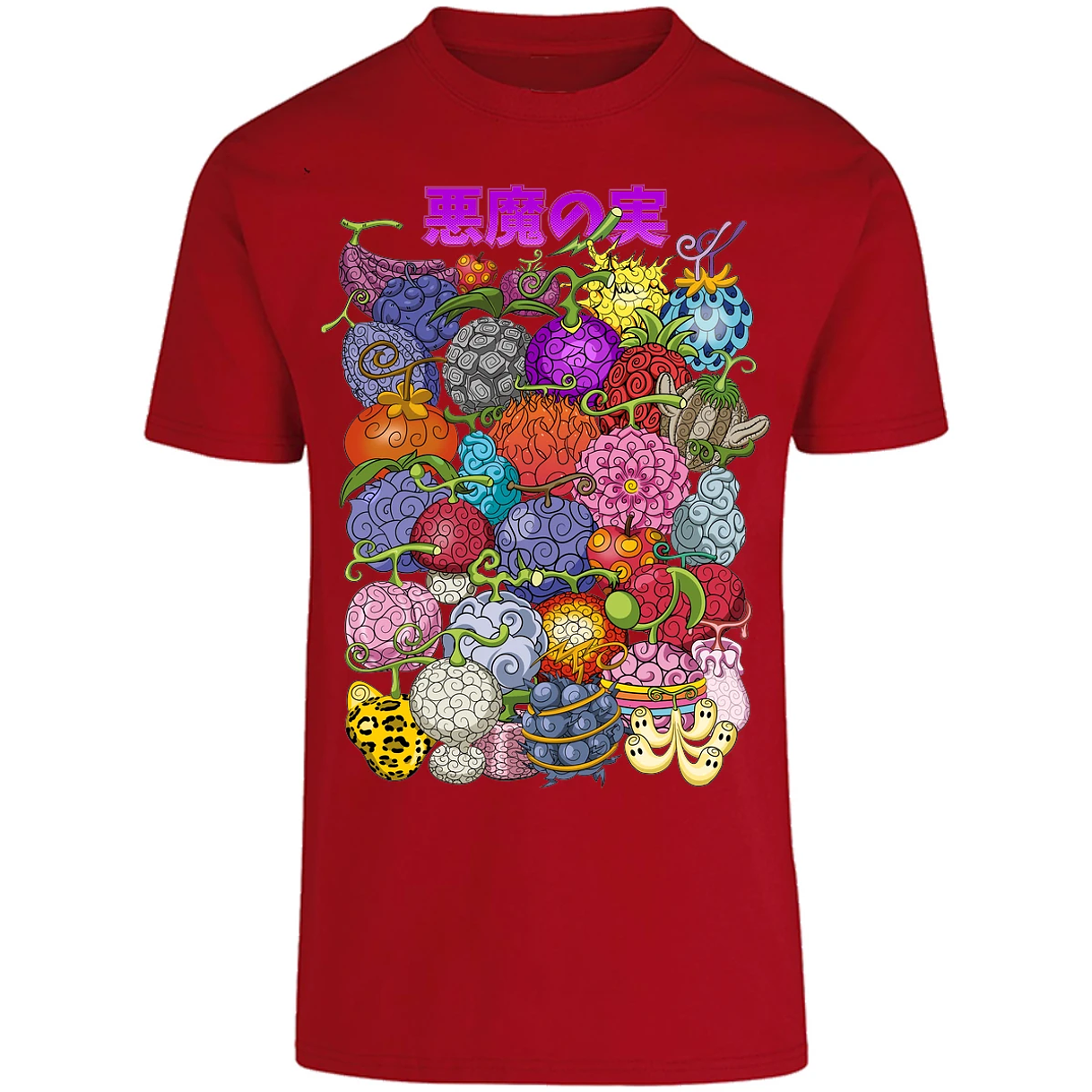 Playera One Piece Frutas Del Diablo para Adulto 12