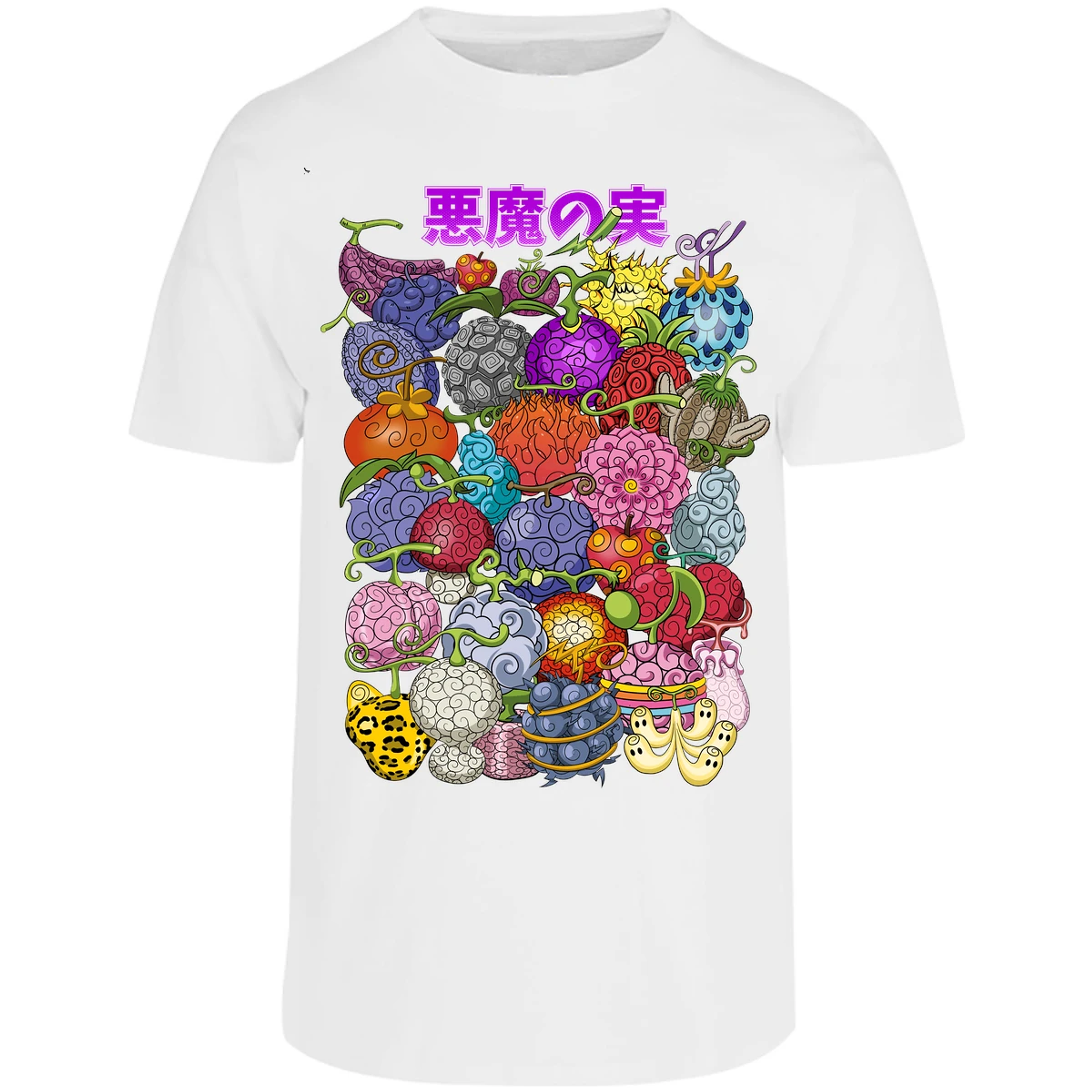 Playera One Piece Frutas Del Diablo para Adulto 45