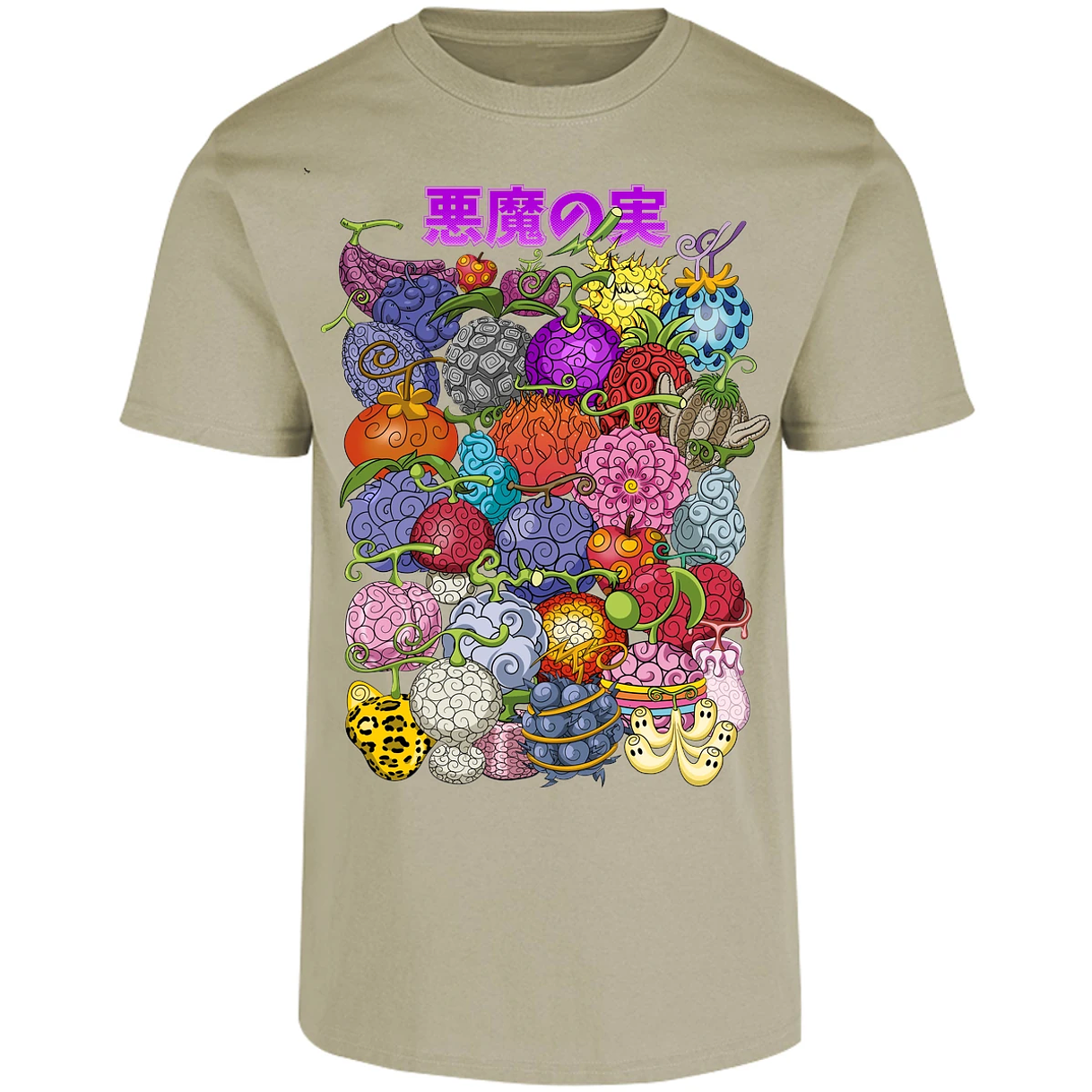 Playera One Piece Frutas Del Diablo para Adulto 26