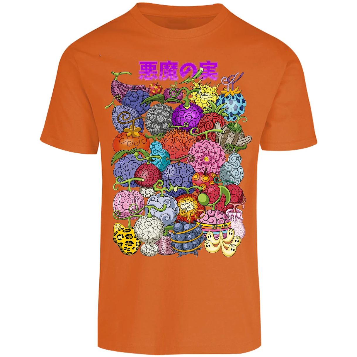 Playera One Piece Frutas Del Diablo para Adulto 36