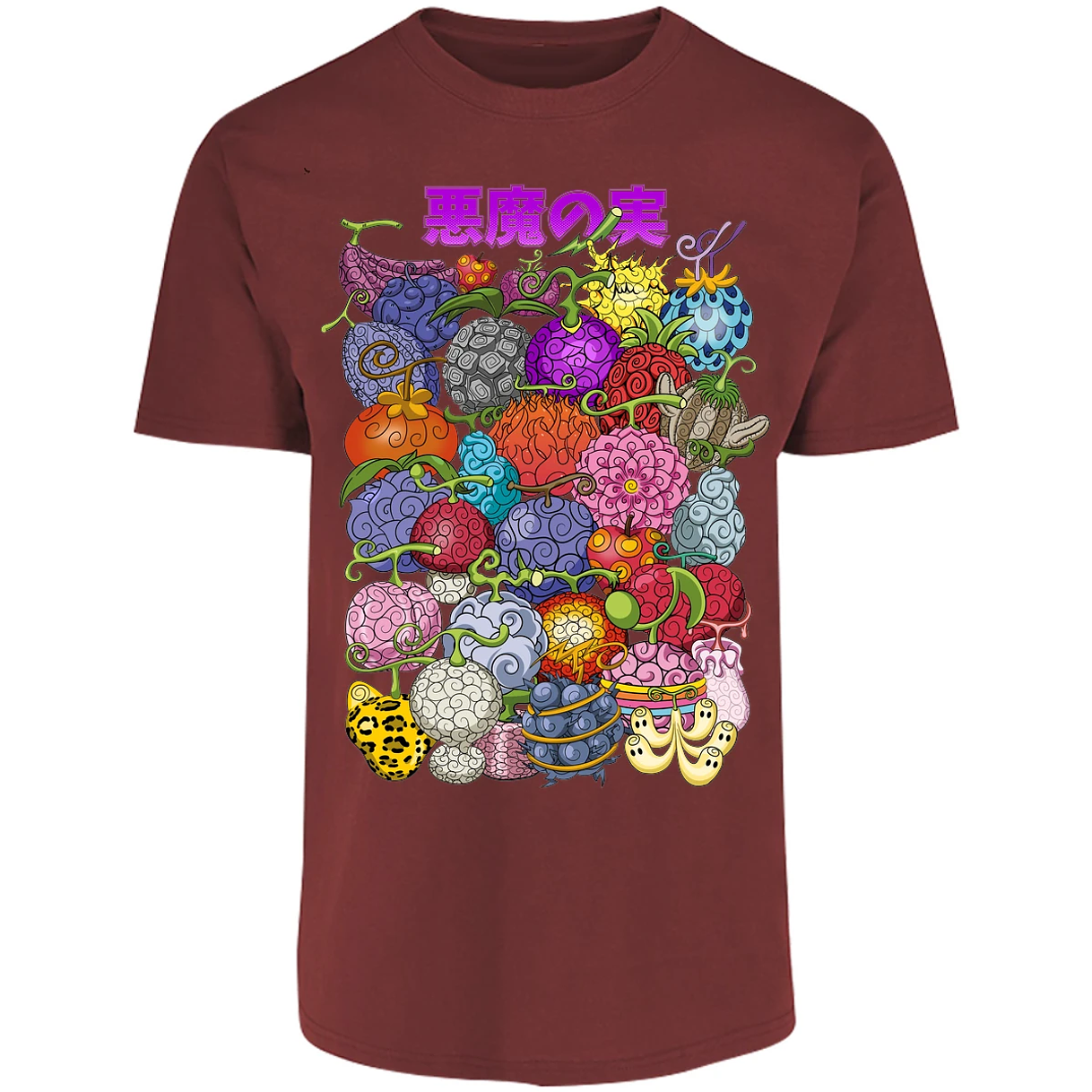 Playera One Piece Frutas Del Diablo para Adulto 3