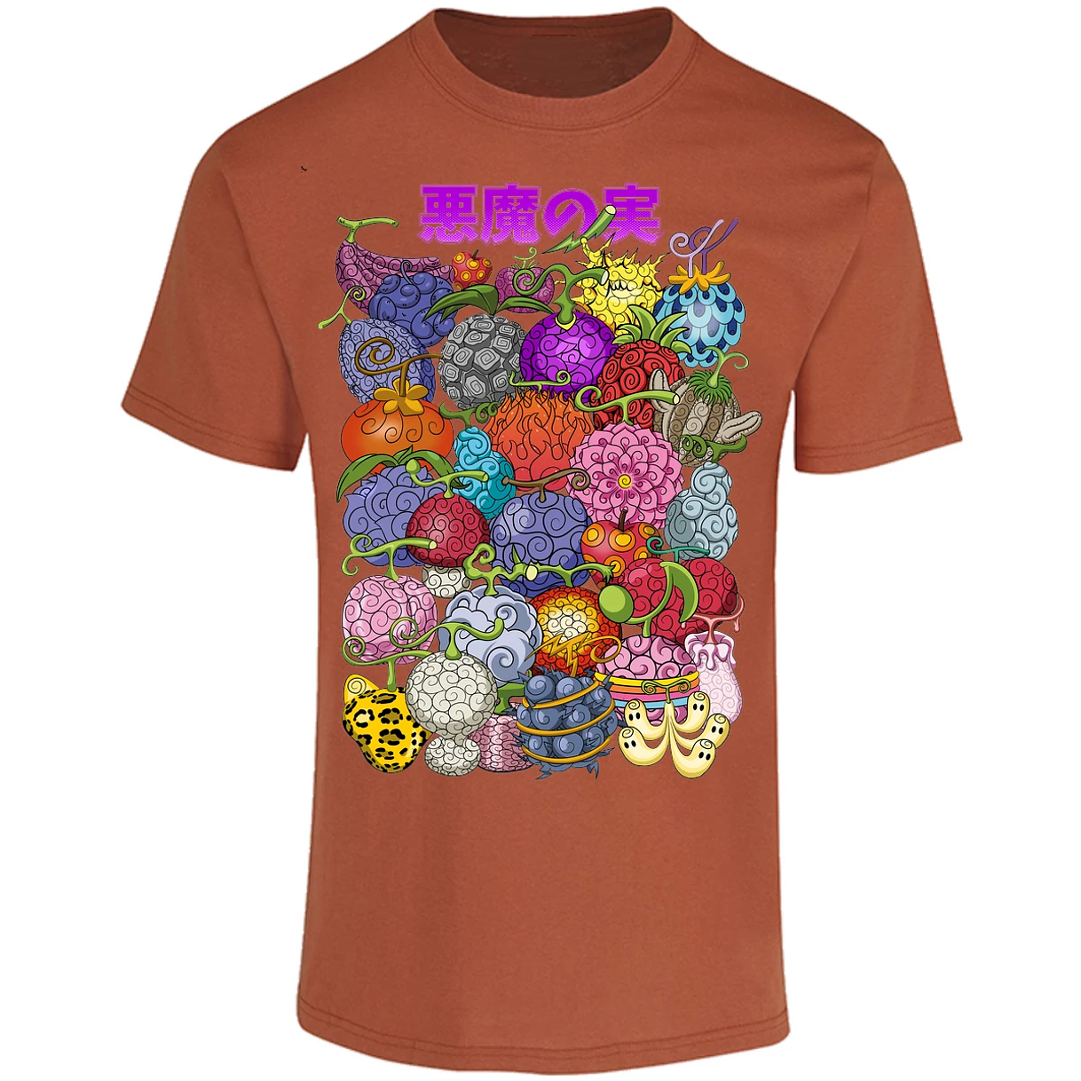 Playera One Piece Frutas Del Diablo para Adulto 30