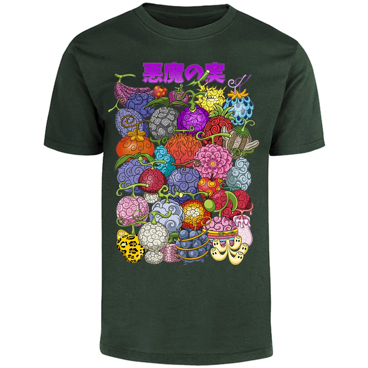 Playera One Piece Frutas Del Diablo para Adulto 22