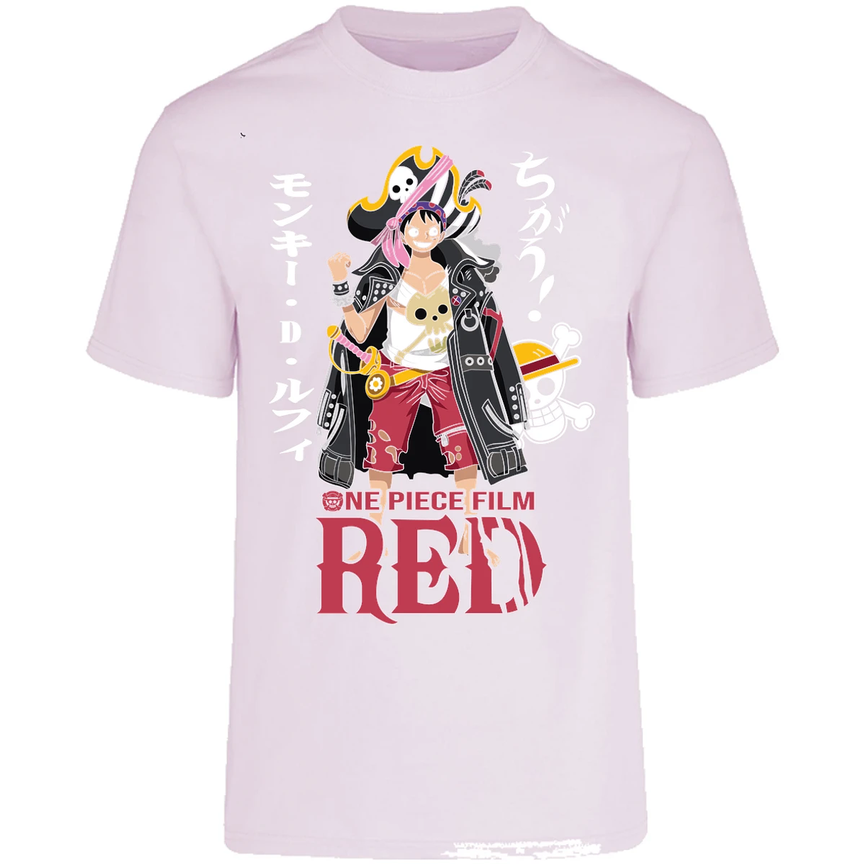 Playera One Piece Luffy Film Red para Adulto 47