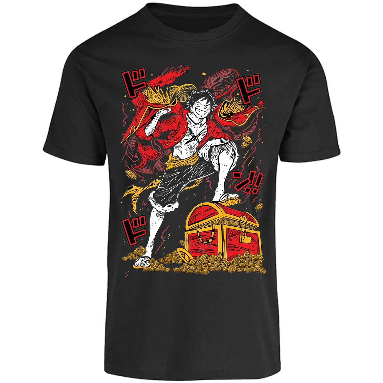 Playera One Piece Luffy Tesoro Anime para Adulto 21