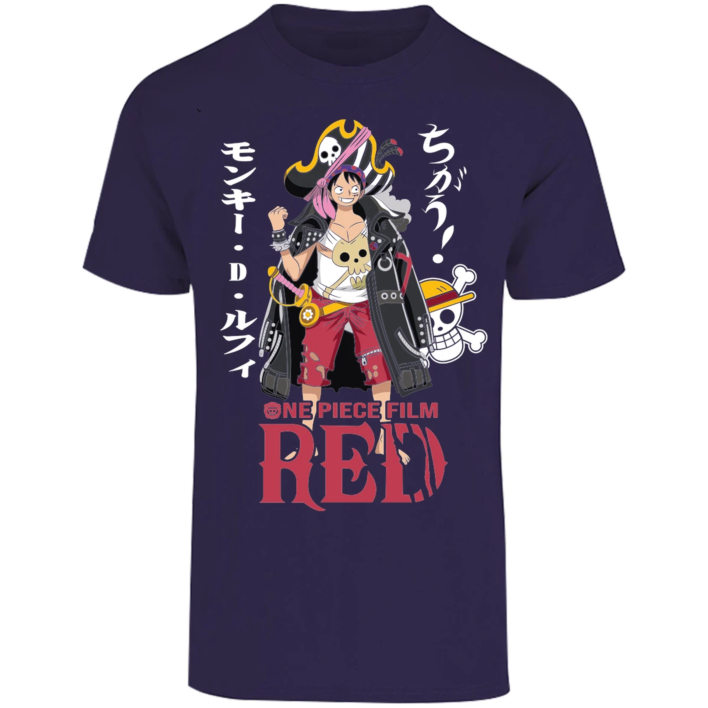 Playera One Piece Luffy Film Red para Adulto 29
