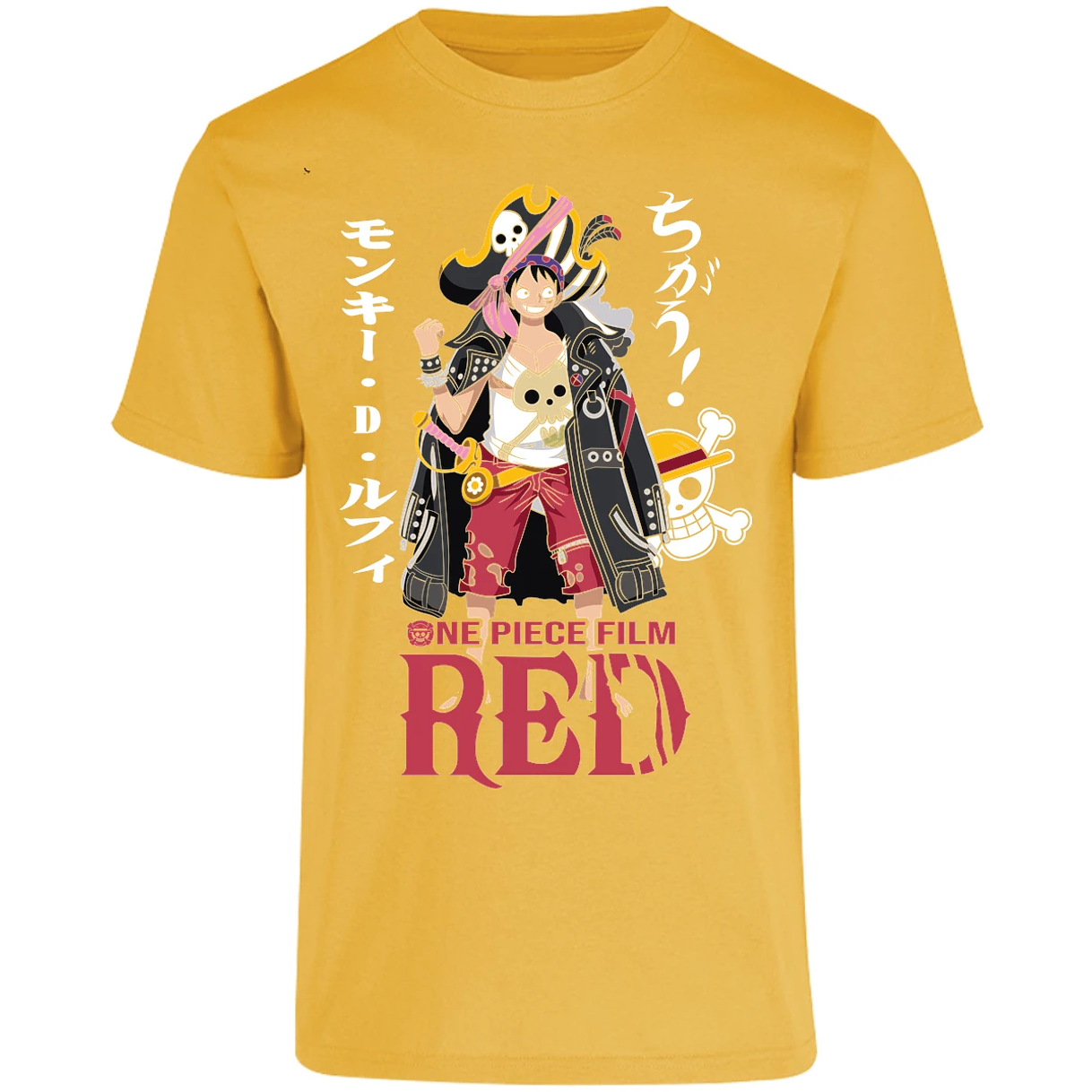 Playera One Piece Luffy Film Red para Adulto 46