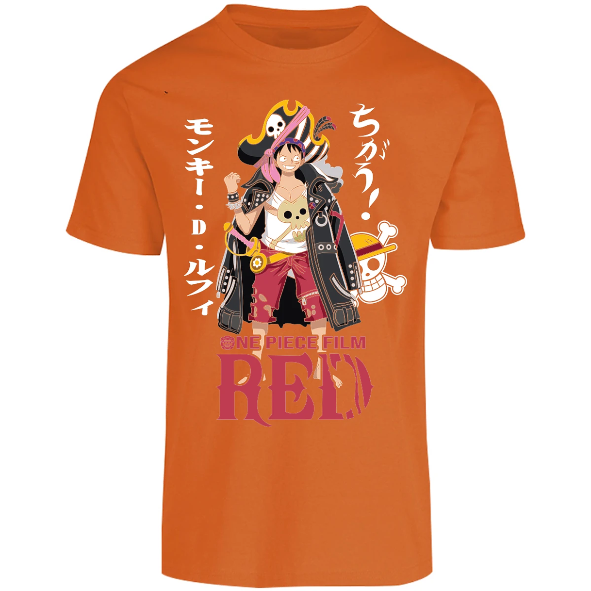Playera One Piece Luffy Film Red para Adulto 34