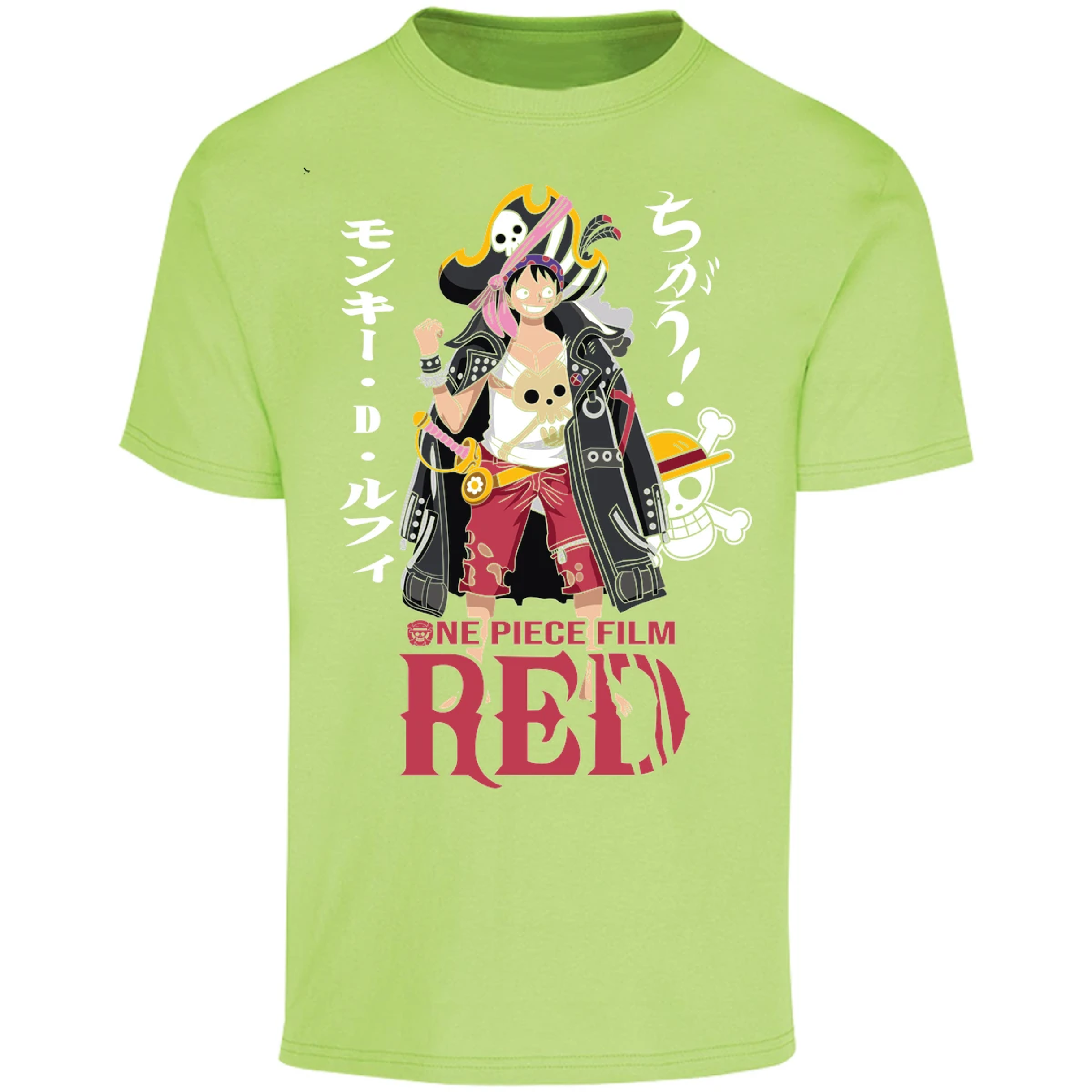 Playera One Piece Luffy Film Red para Adulto 18