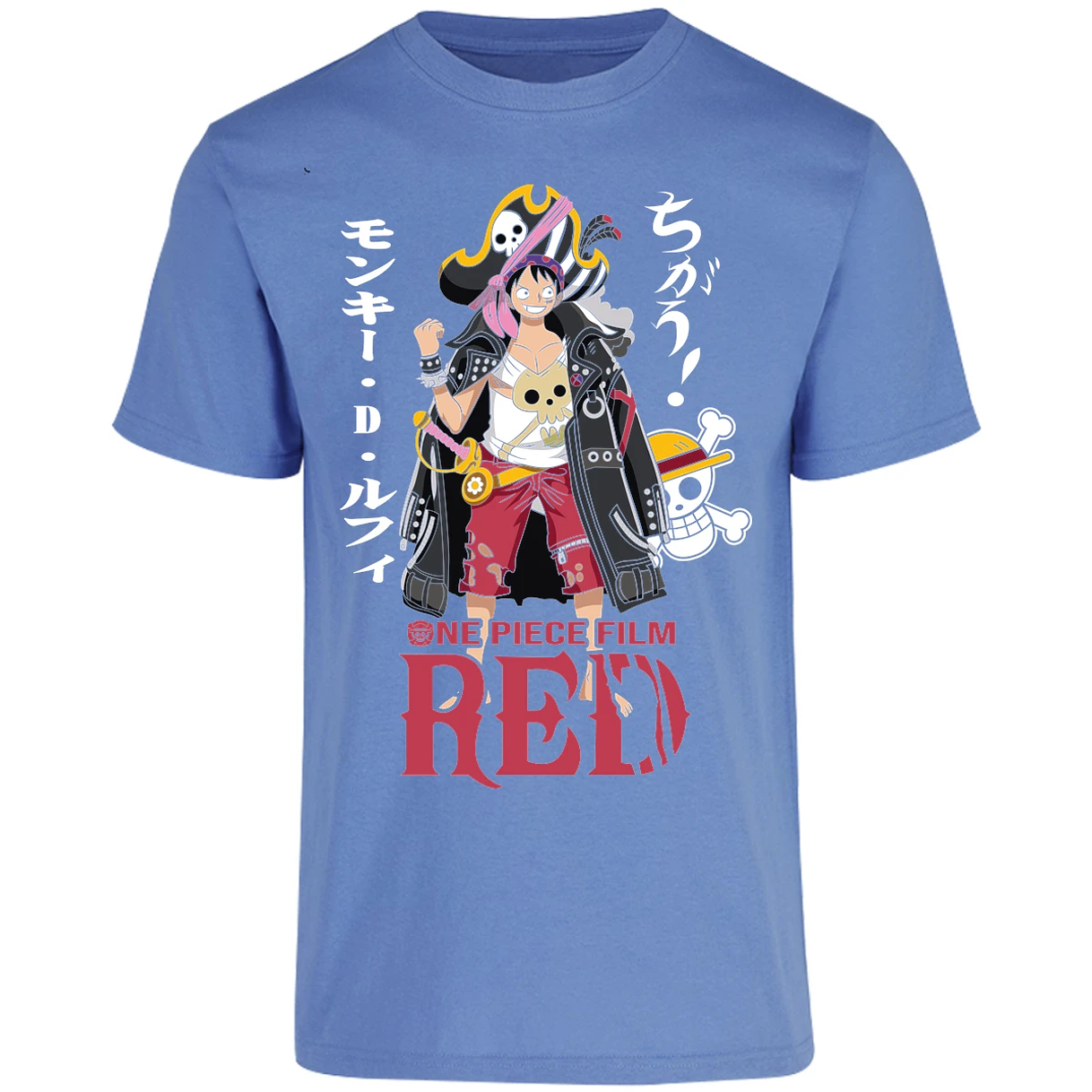 Playera One Piece Luffy Film Red para Adulto 17