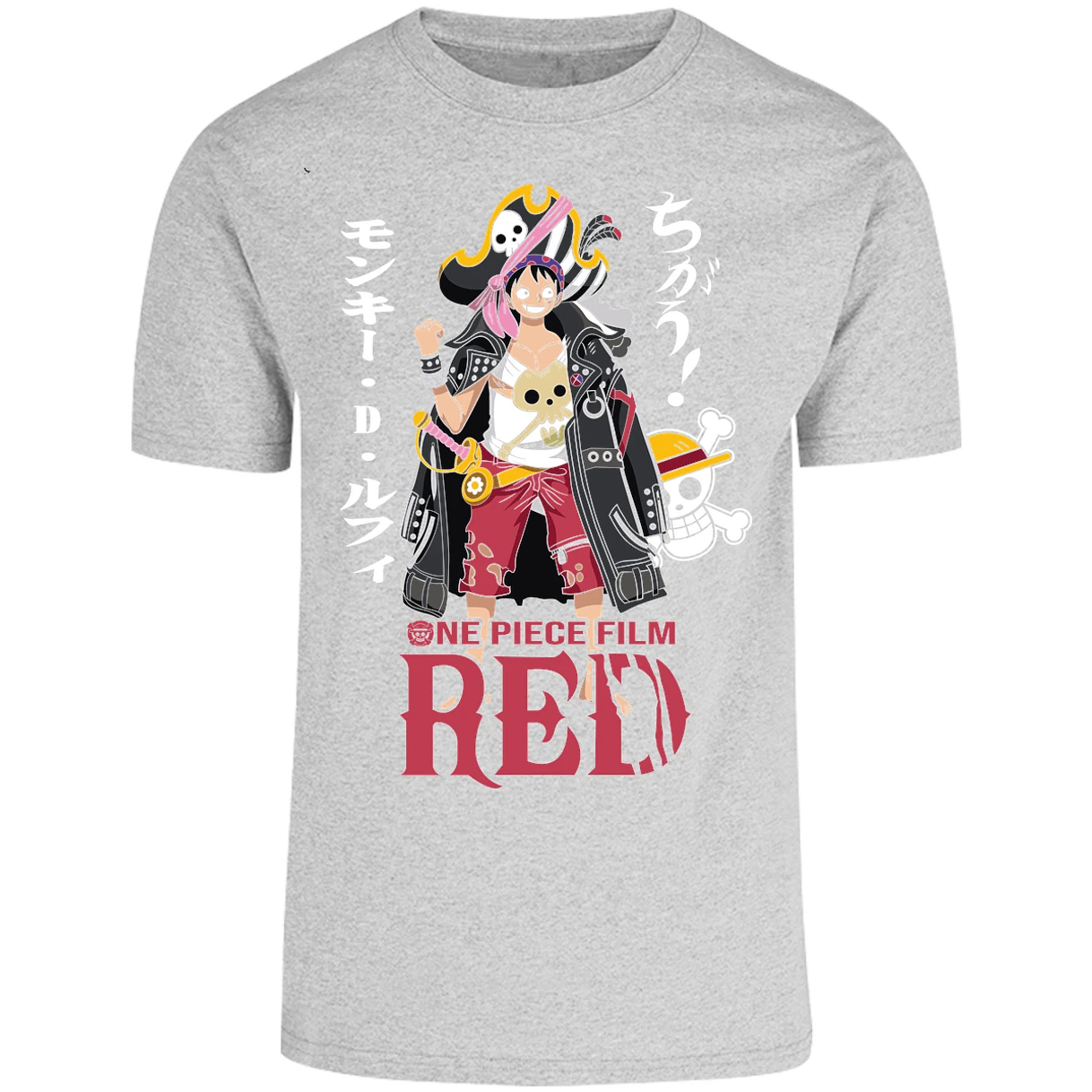 Playera One Piece Luffy Film Red para Adulto 49