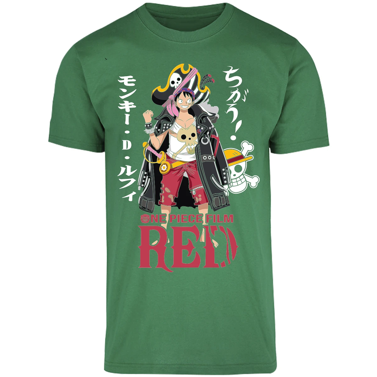 Playera One Piece Luffy Film Red para Adulto 1