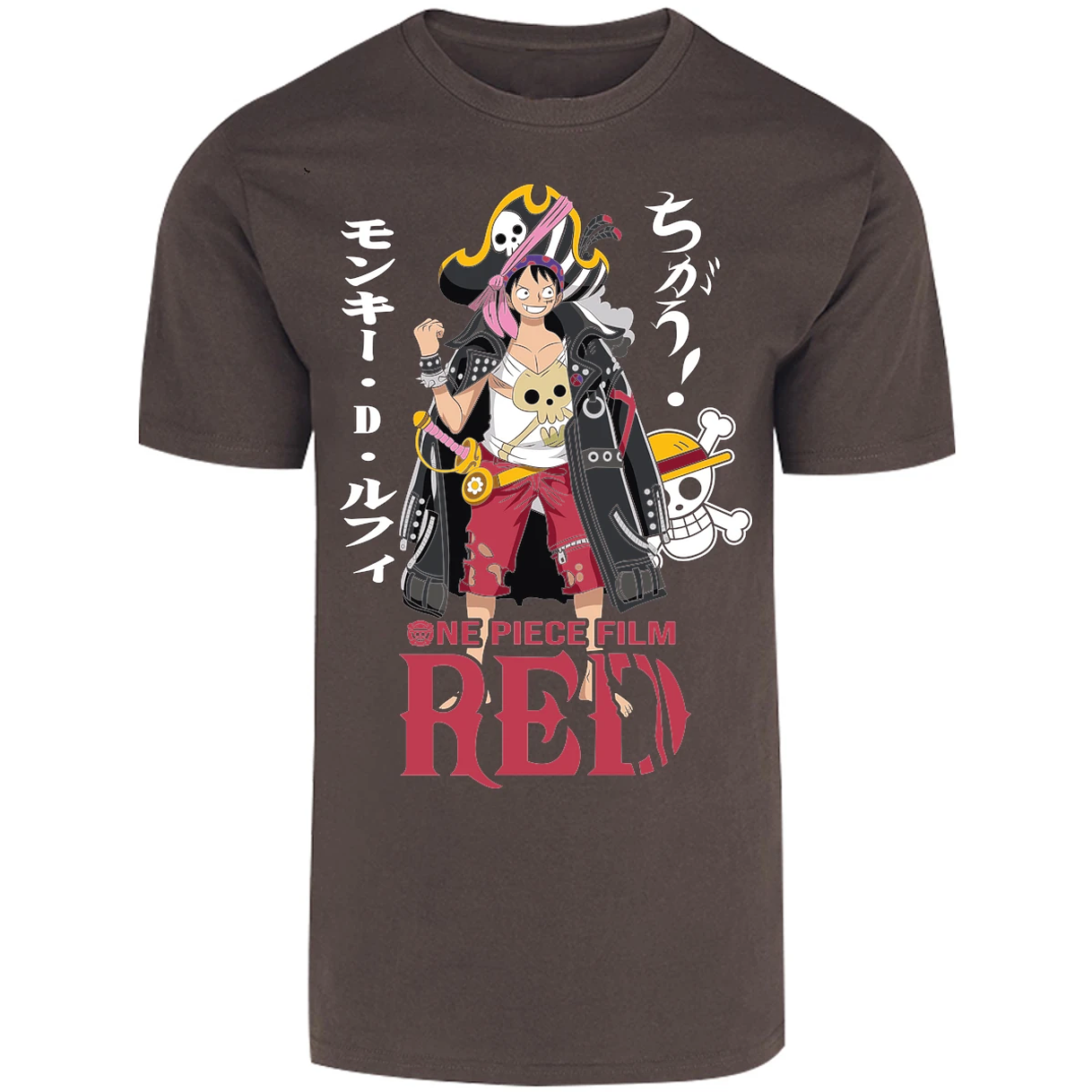 Playera One Piece Luffy Film Red para Adulto 40