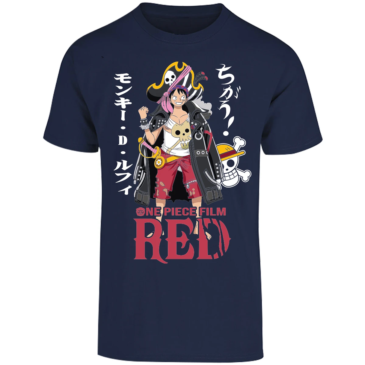 Playera One Piece Luffy Film Red para Adulto 27