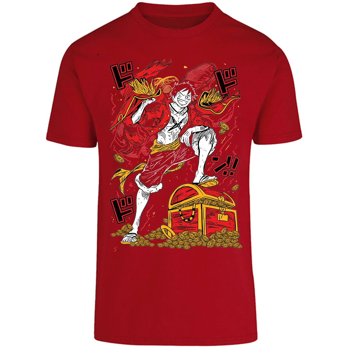 Playera One Piece Luffy Tesoro Anime para Adulto 25