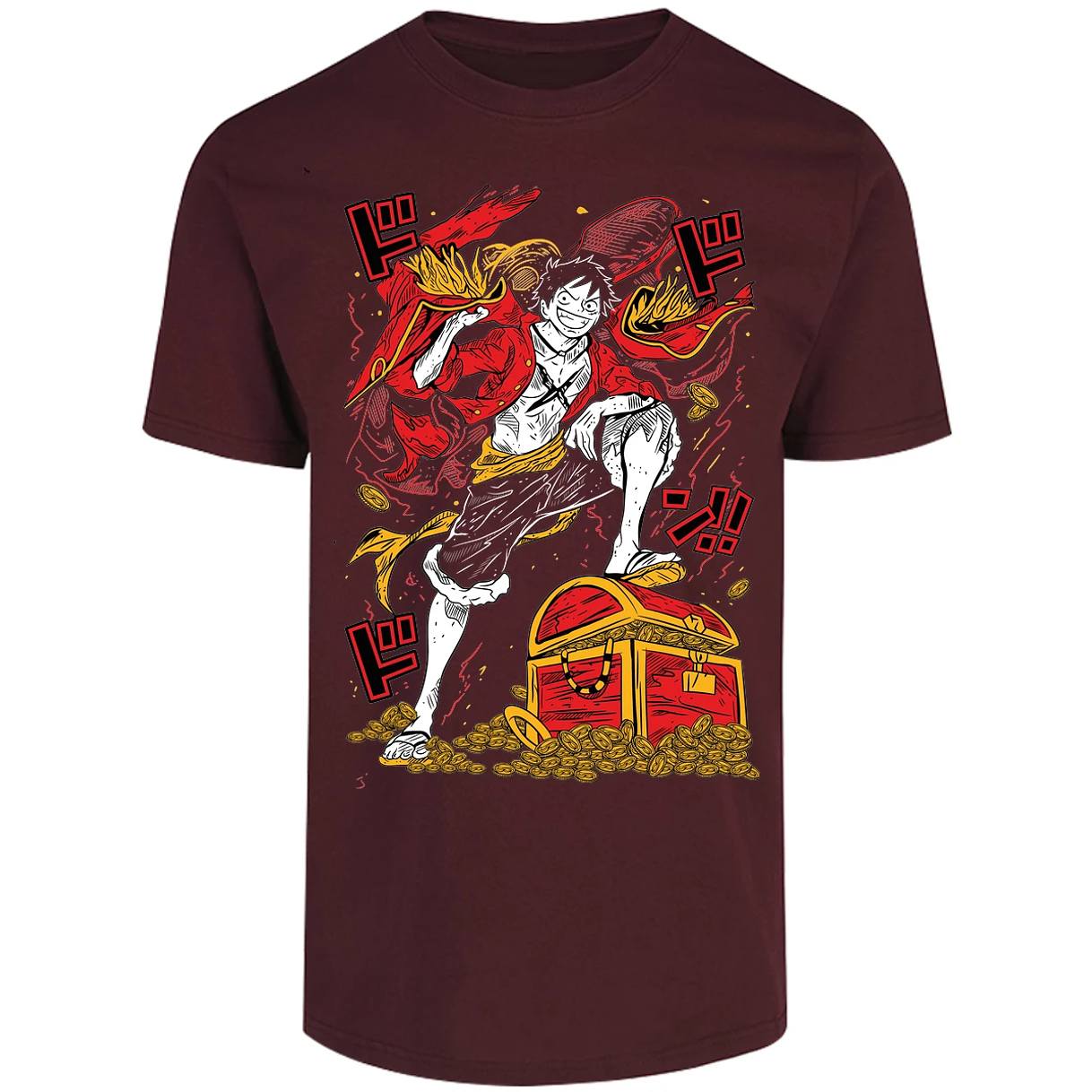 Playera One Piece Luffy Tesoro Anime para Adulto 16