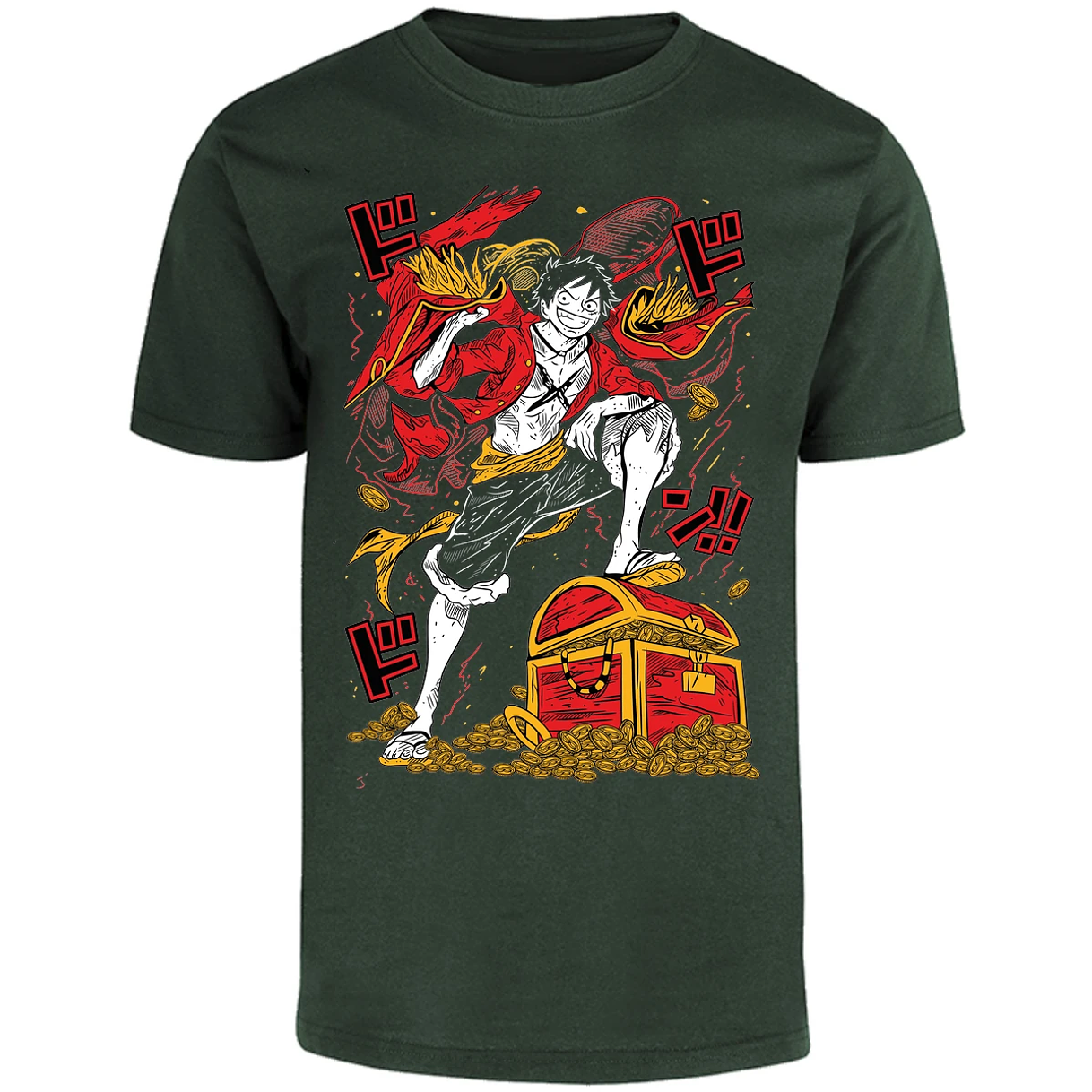 Playera One Piece Luffy Tesoro Anime para Adulto 48