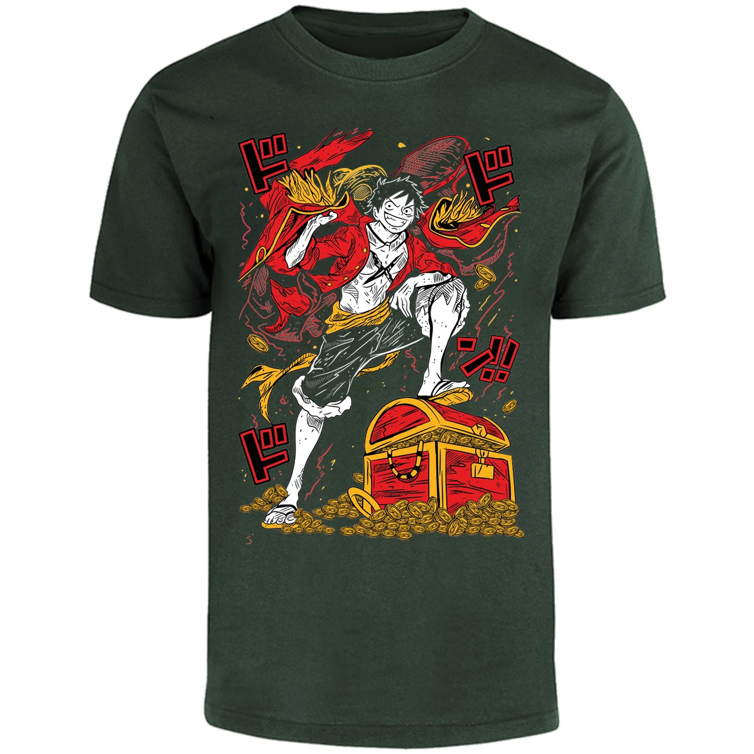 Playera One Piece Luffy Tesoro Anime para Adulto 48
