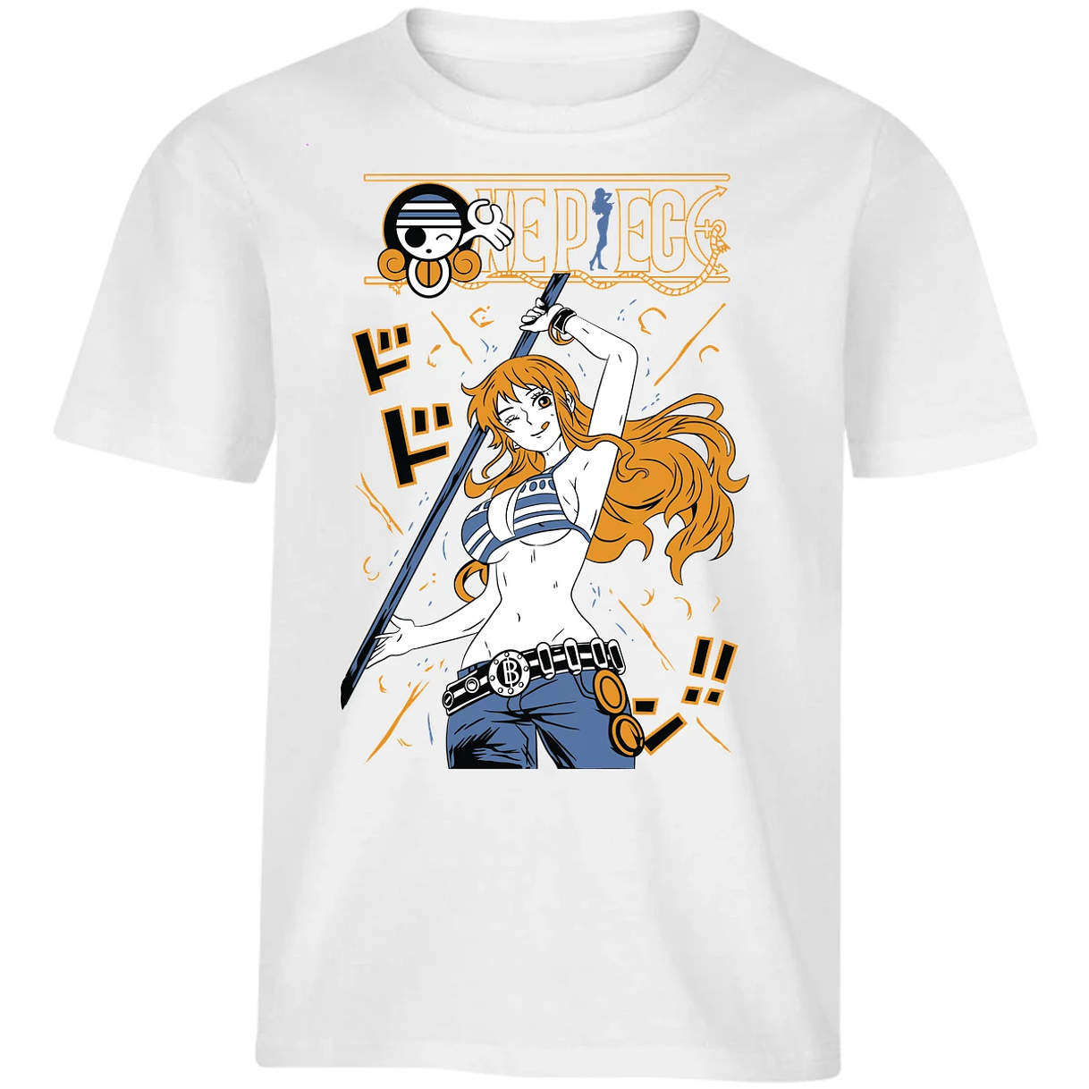 Playera One Piece Nami Basic para Niño 34