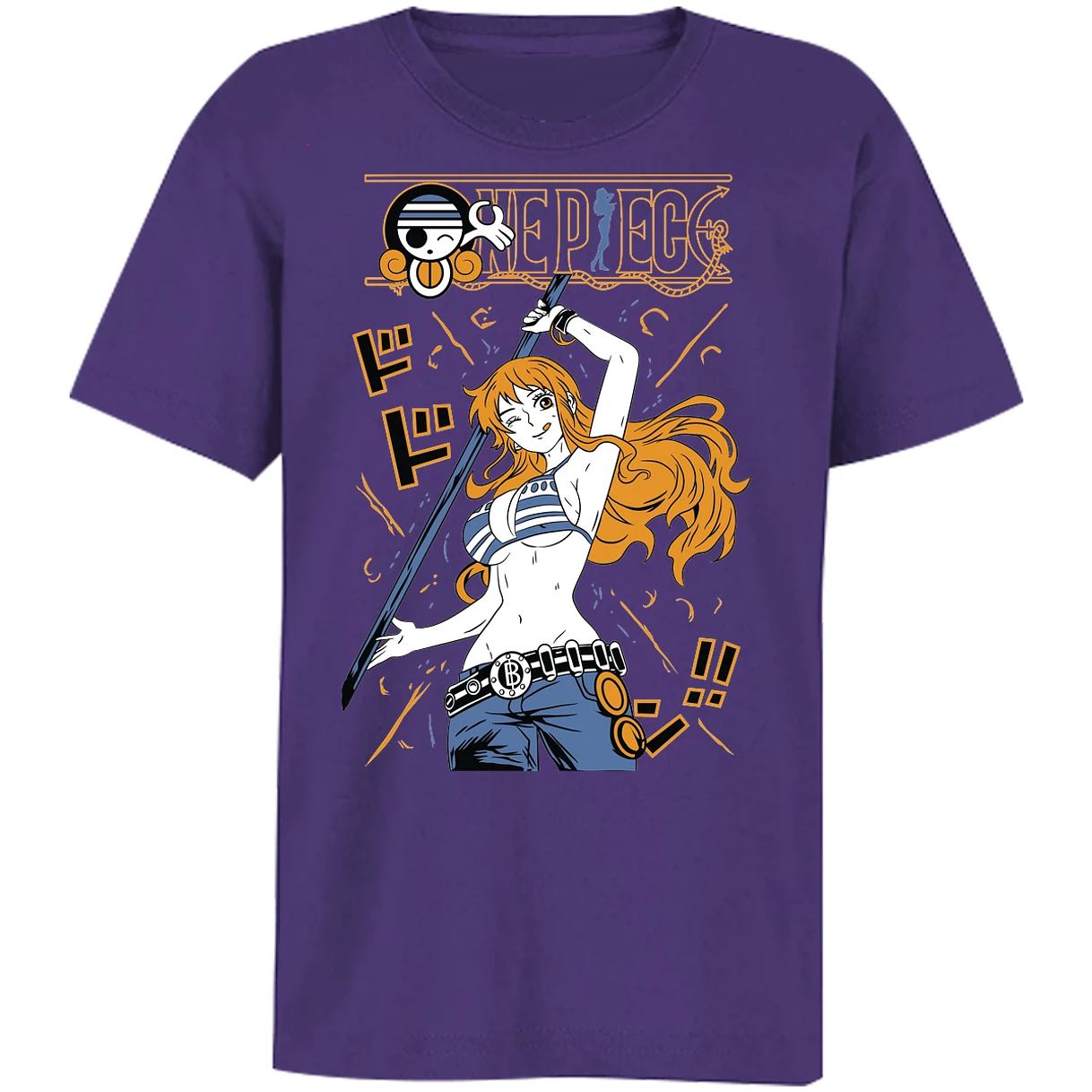 Playera One Piece Nami Basic para Niño 8
