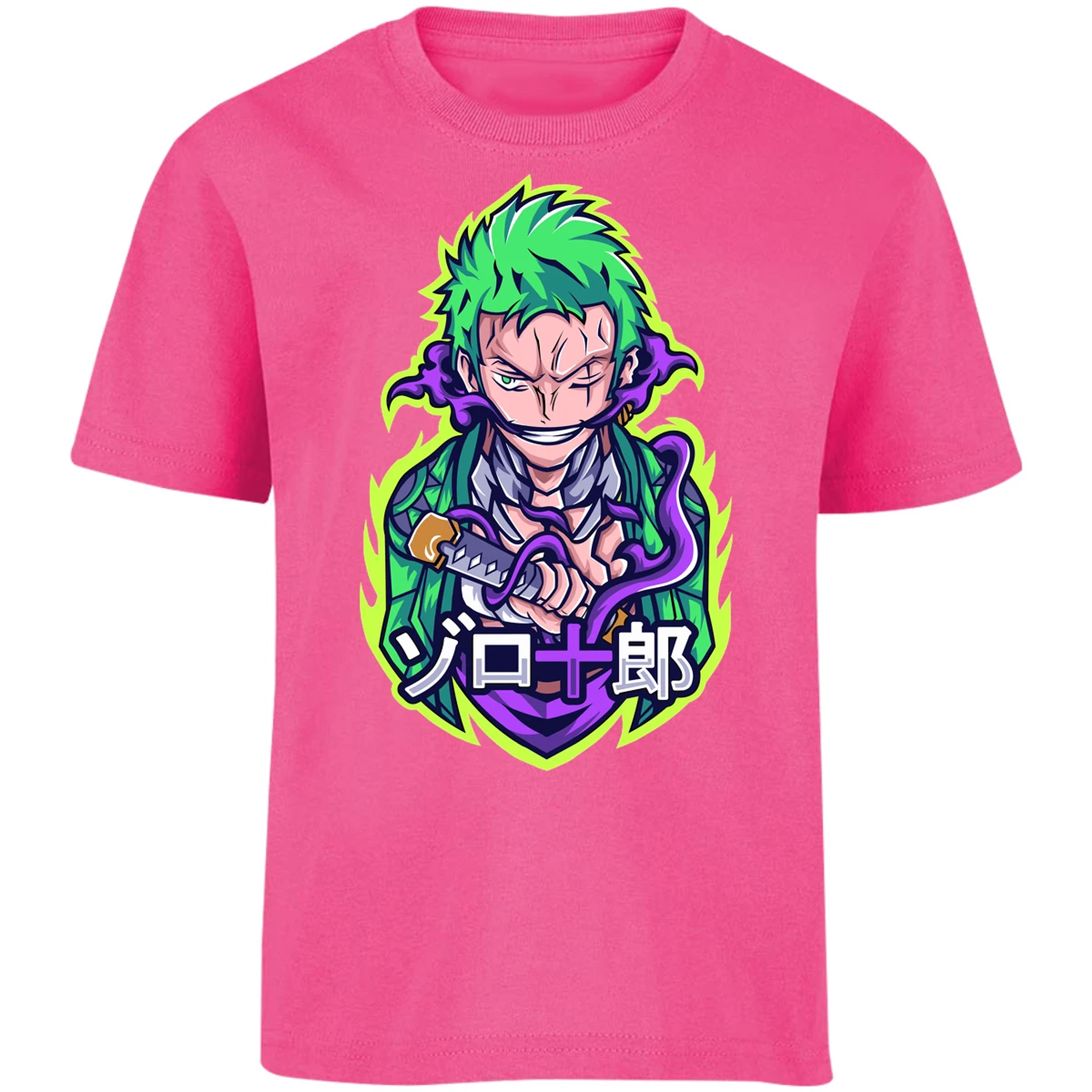 Playera One Piece Anime Zoro Roronoa para Niño 1