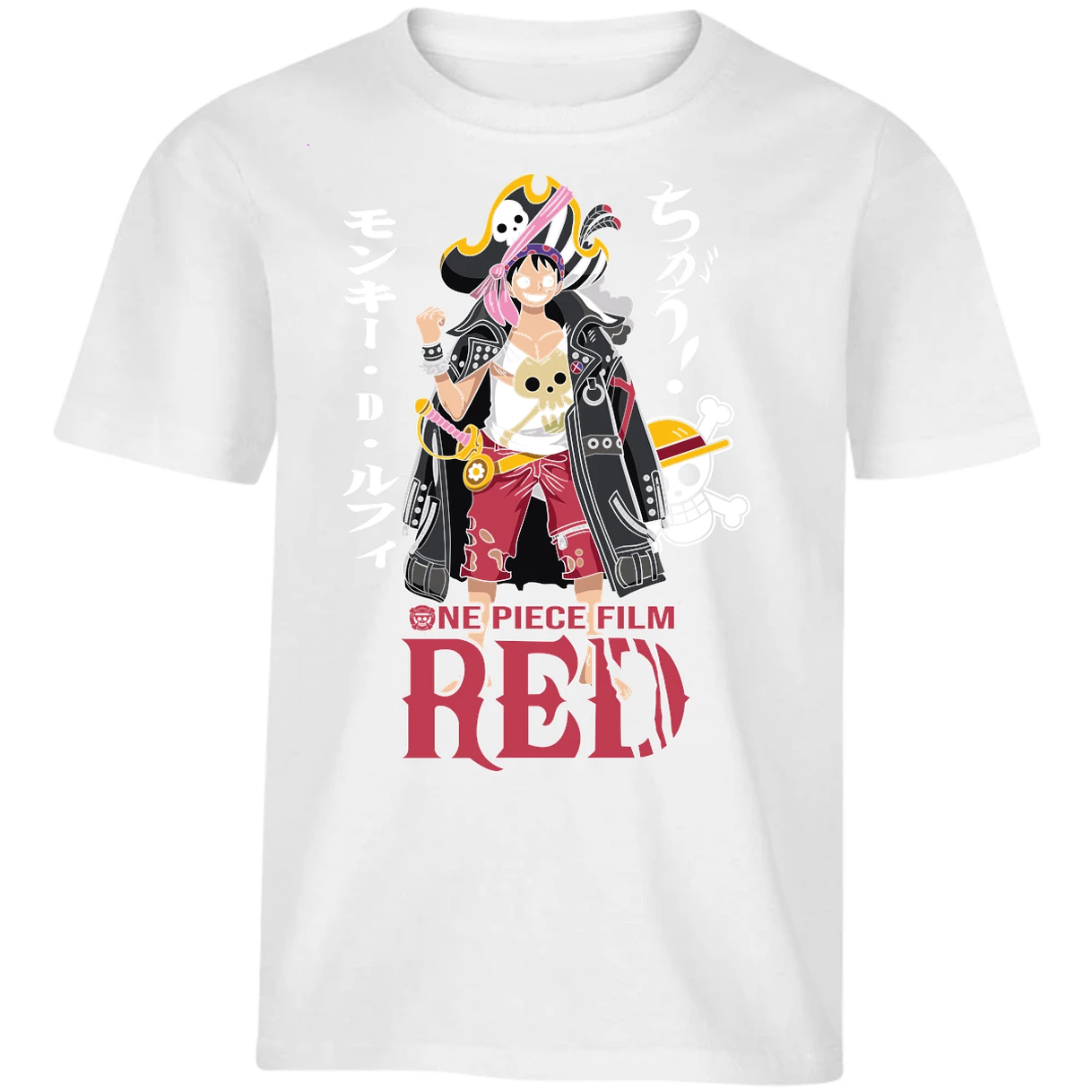 Playera One Piece Luffy Film Red para Niño 16