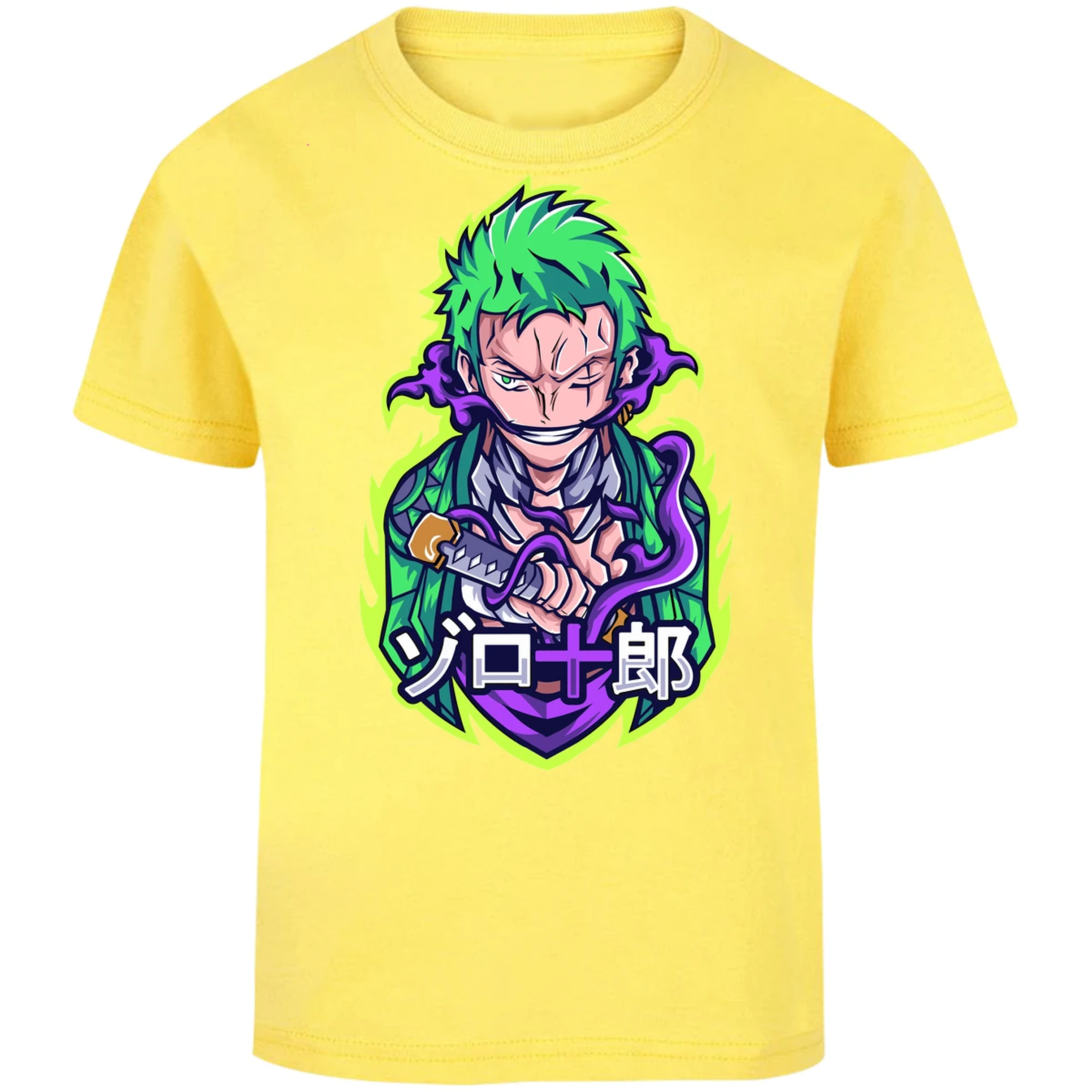 Playera One Piece Anime Zoro Roronoa para Niño 10