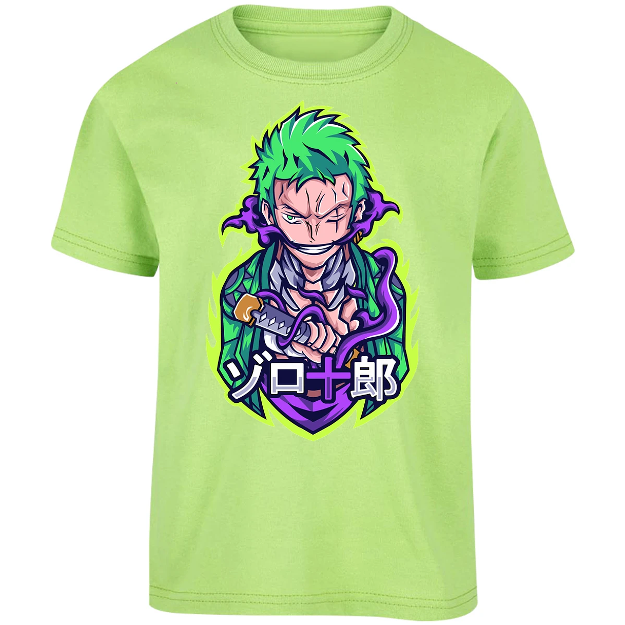 Playera One Piece Anime Zoro Roronoa para Niño 13