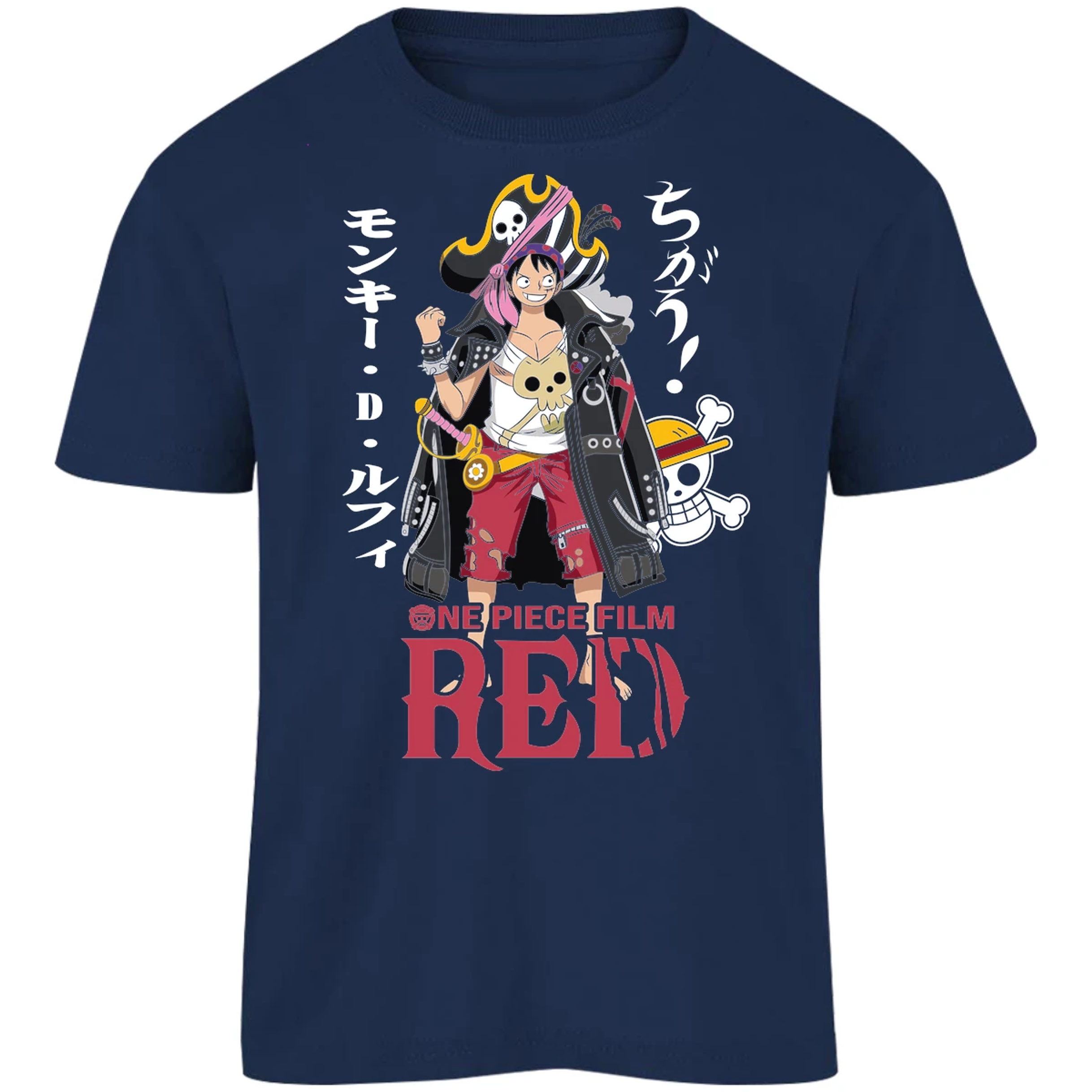 Playera One Piece Luffy Film Red para Niño 2