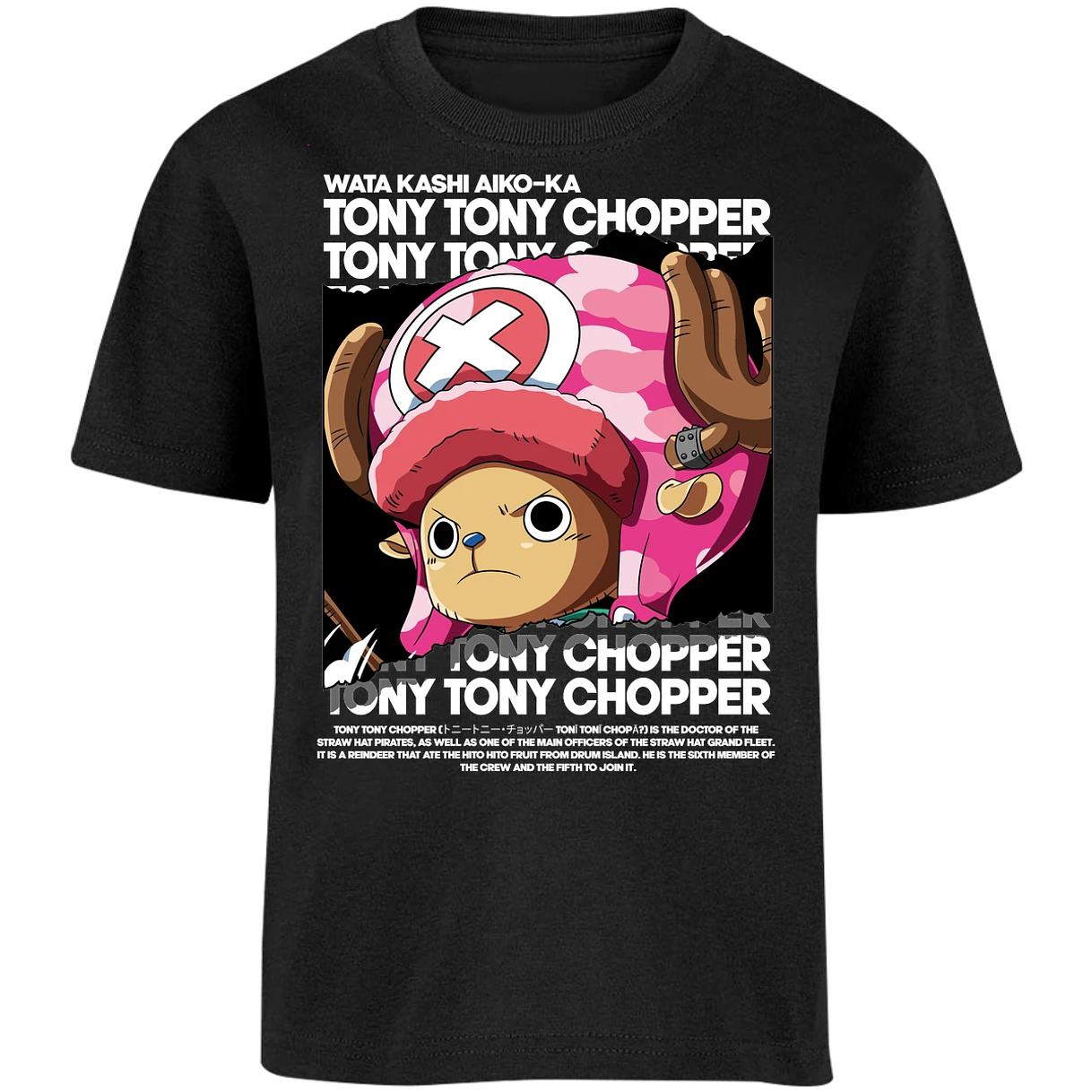 Playera One Piece Chopper Text para Niño 5