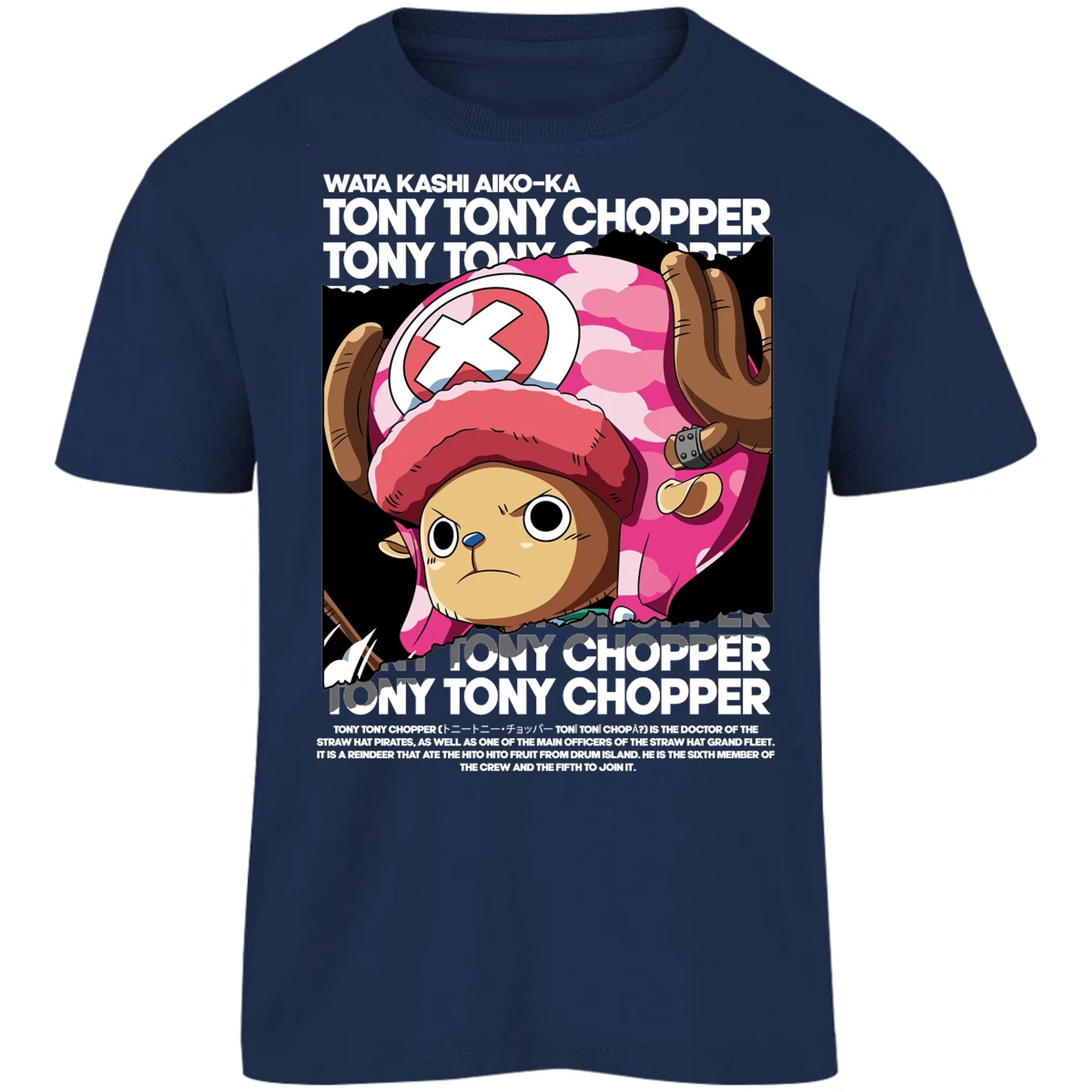 Playera One Piece Chopper Text para Niño 6