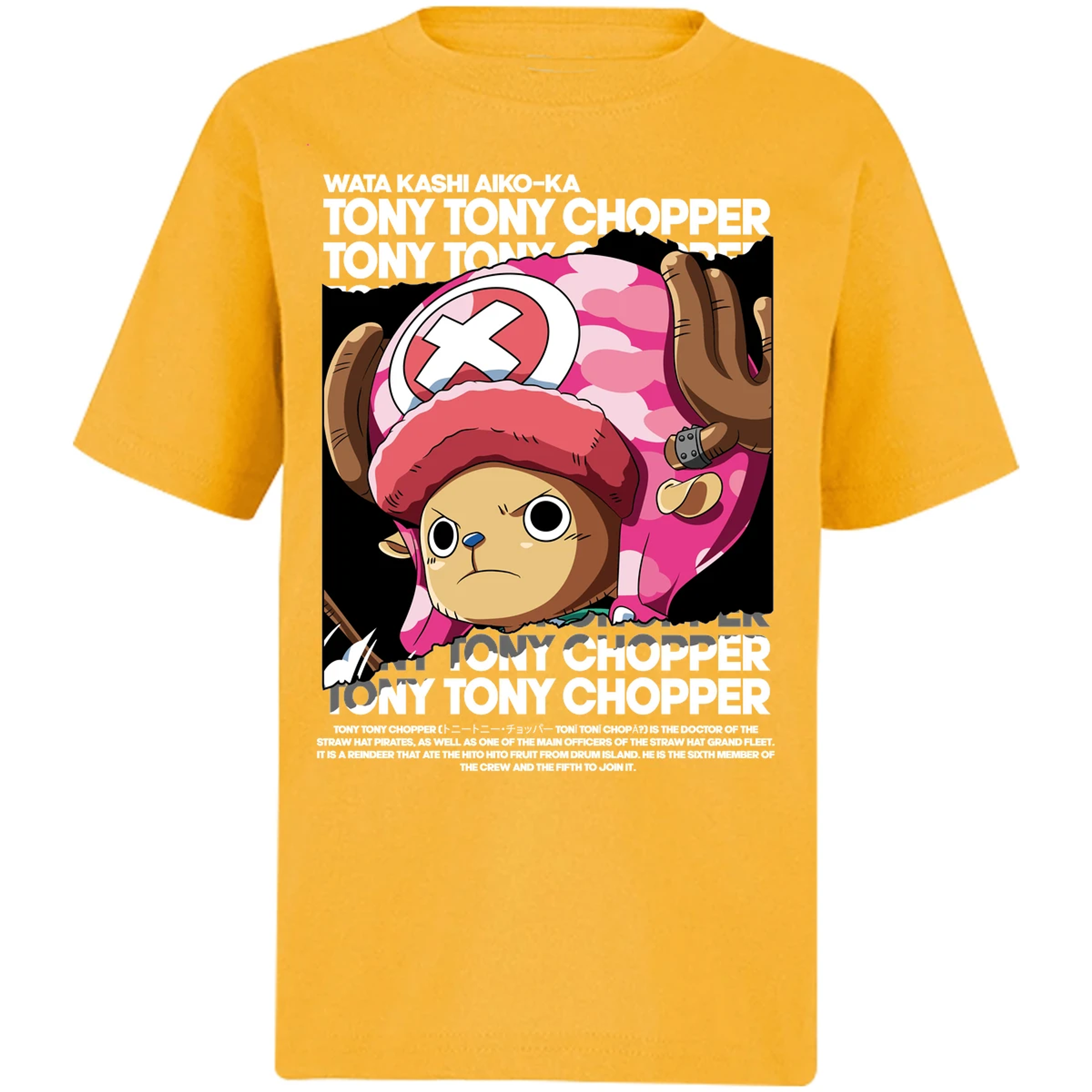 Playera One Piece Chopper Text para Niño 9