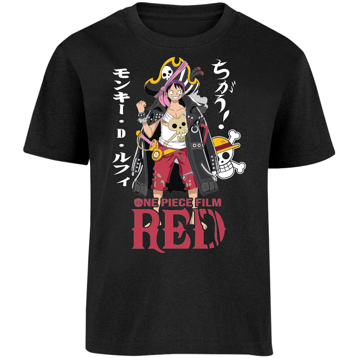 Playera One Piece Luffy Film Red para Niño 6