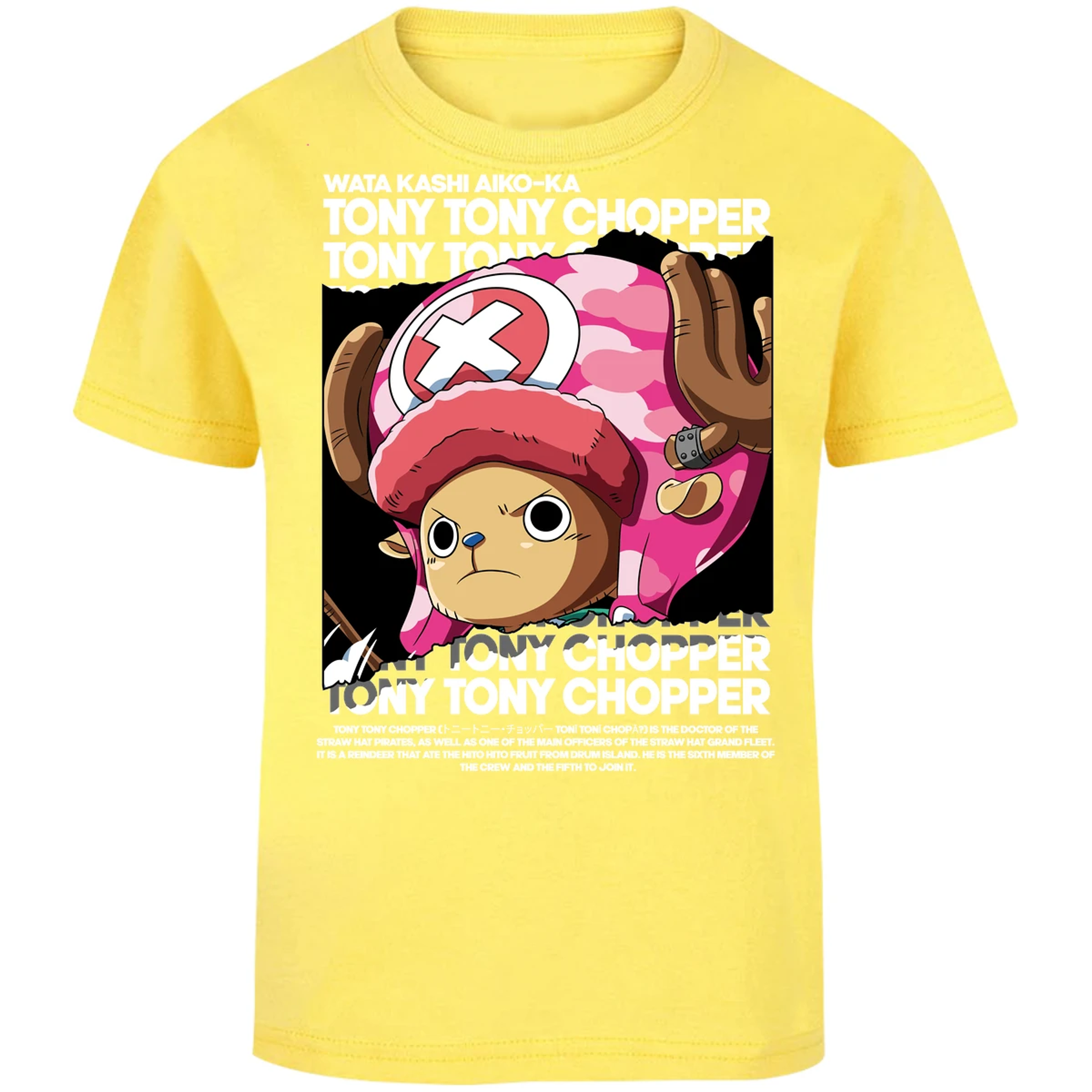 Playera One Piece Chopper Text para Niño 12
