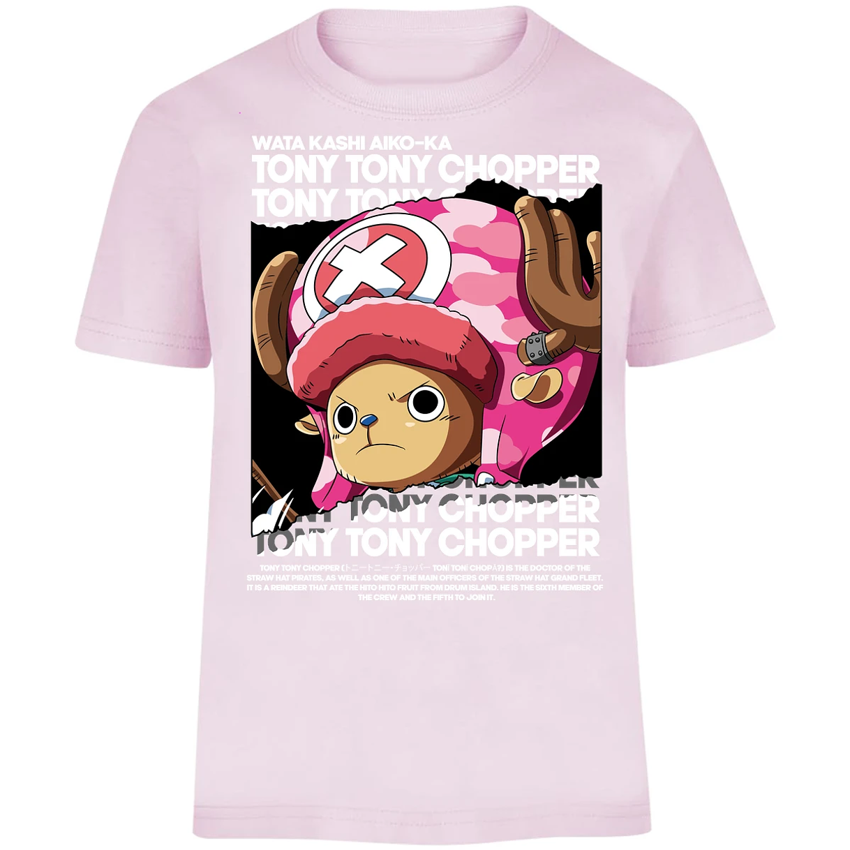 Playera One Piece Chopper Text para Niño 14