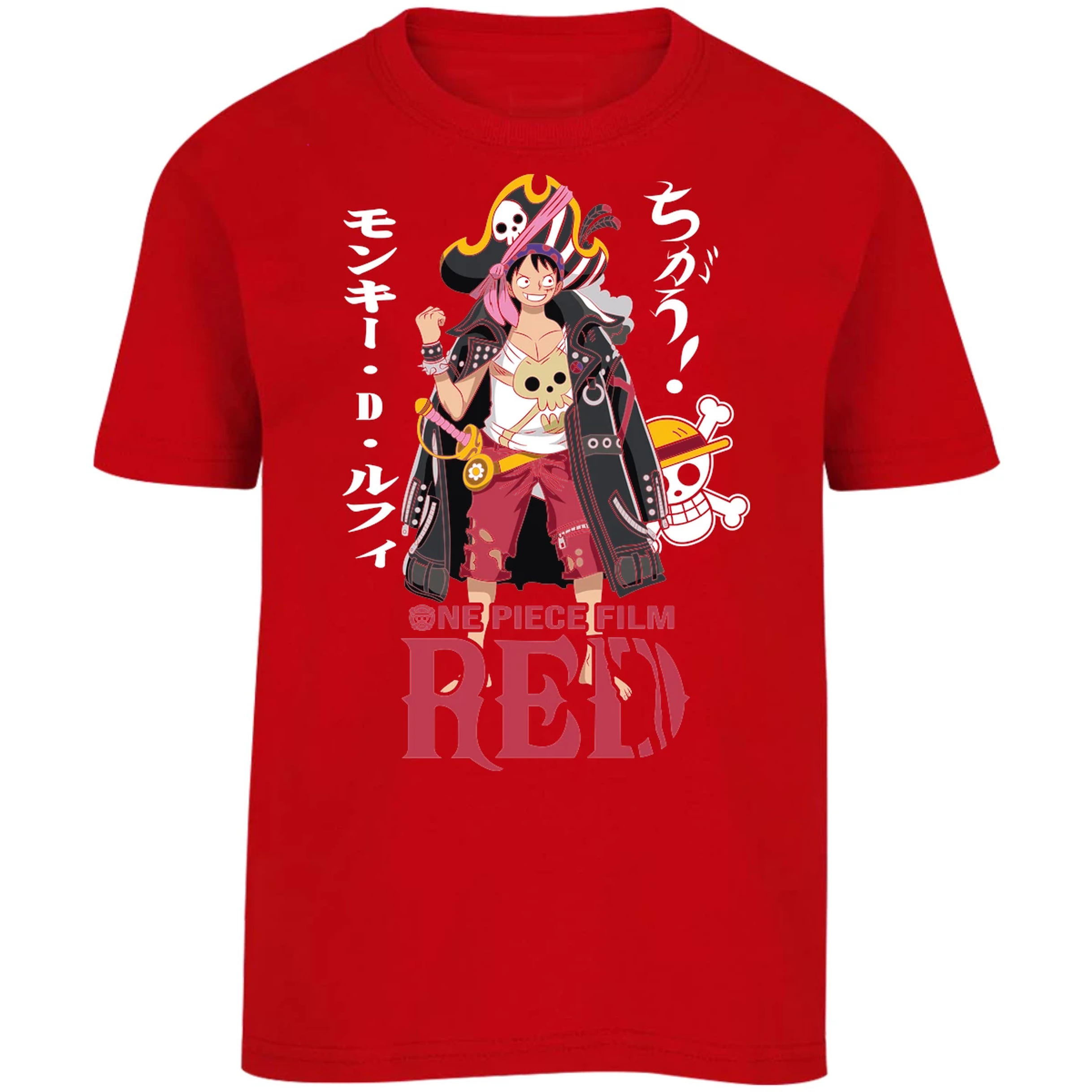 Playera One Piece Luffy Film Red para Niño 10