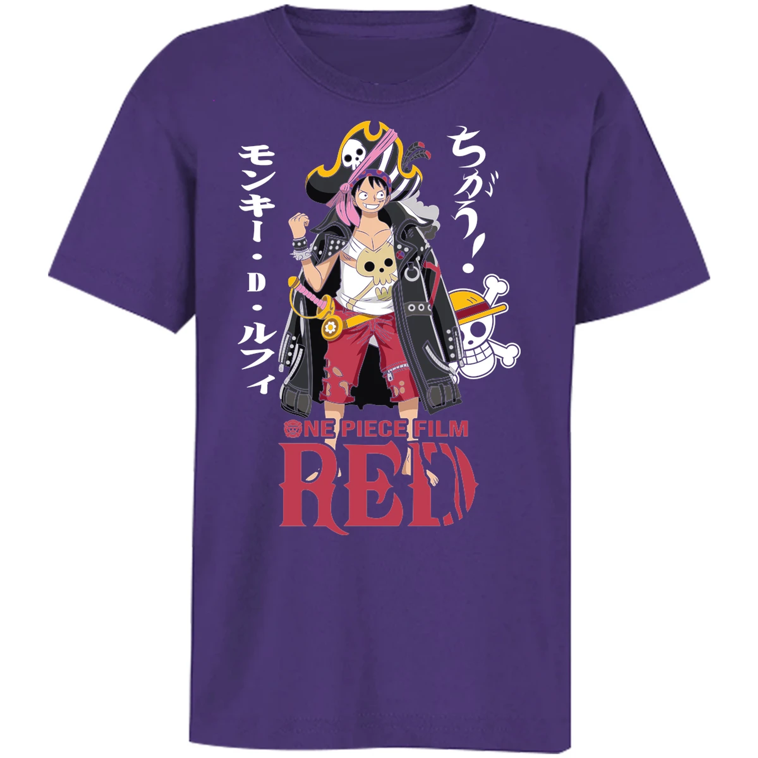 Playera One Piece Luffy Film Red para Niño 11