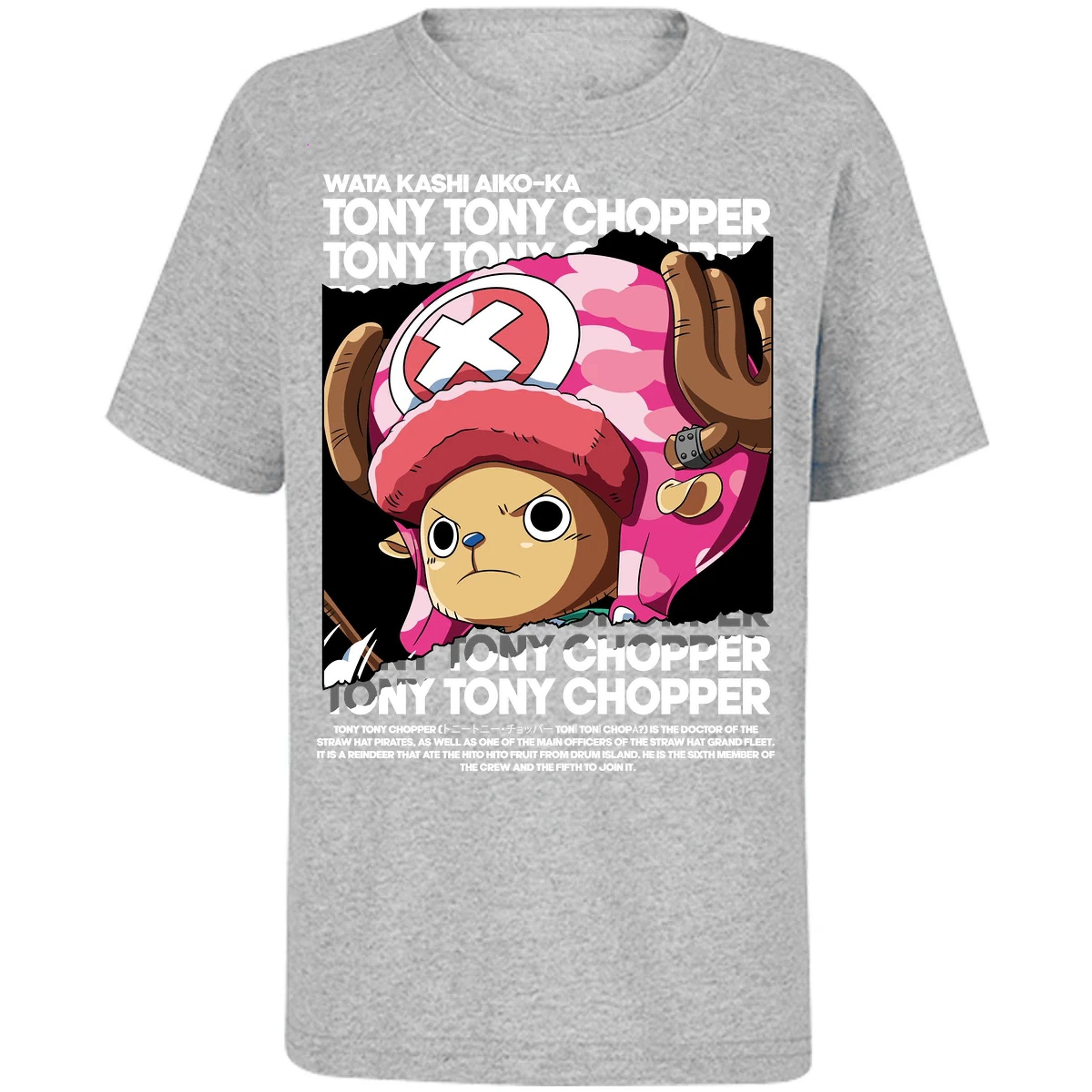 Playera One Piece Chopper Text para Niño 17