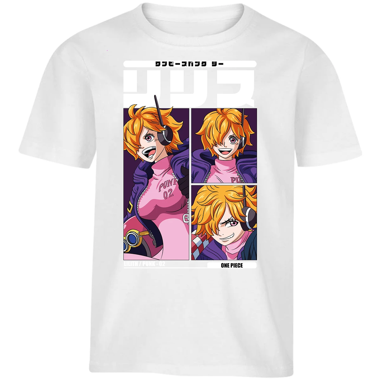 Playera One Piece Lilith Anime para Niño 12