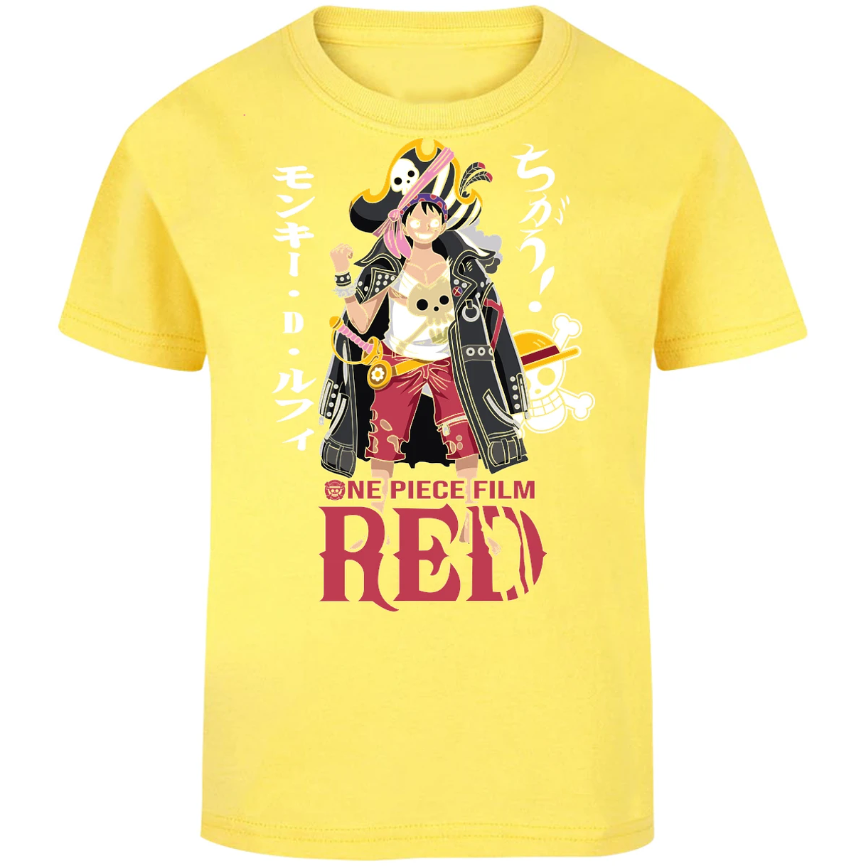 Playera One Piece Luffy Film Red para Niño 15