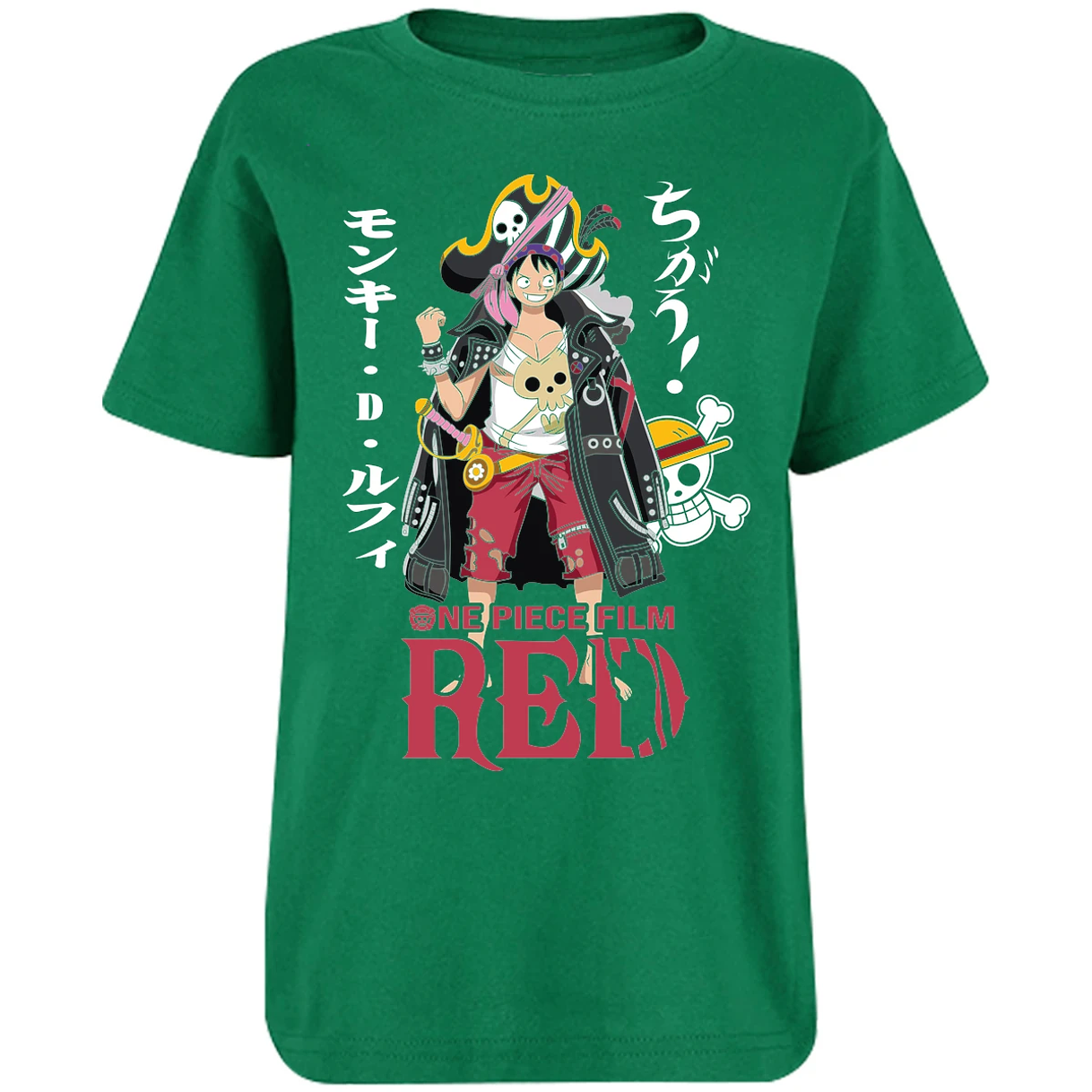 Playera One Piece Luffy Film Red para Niño 17