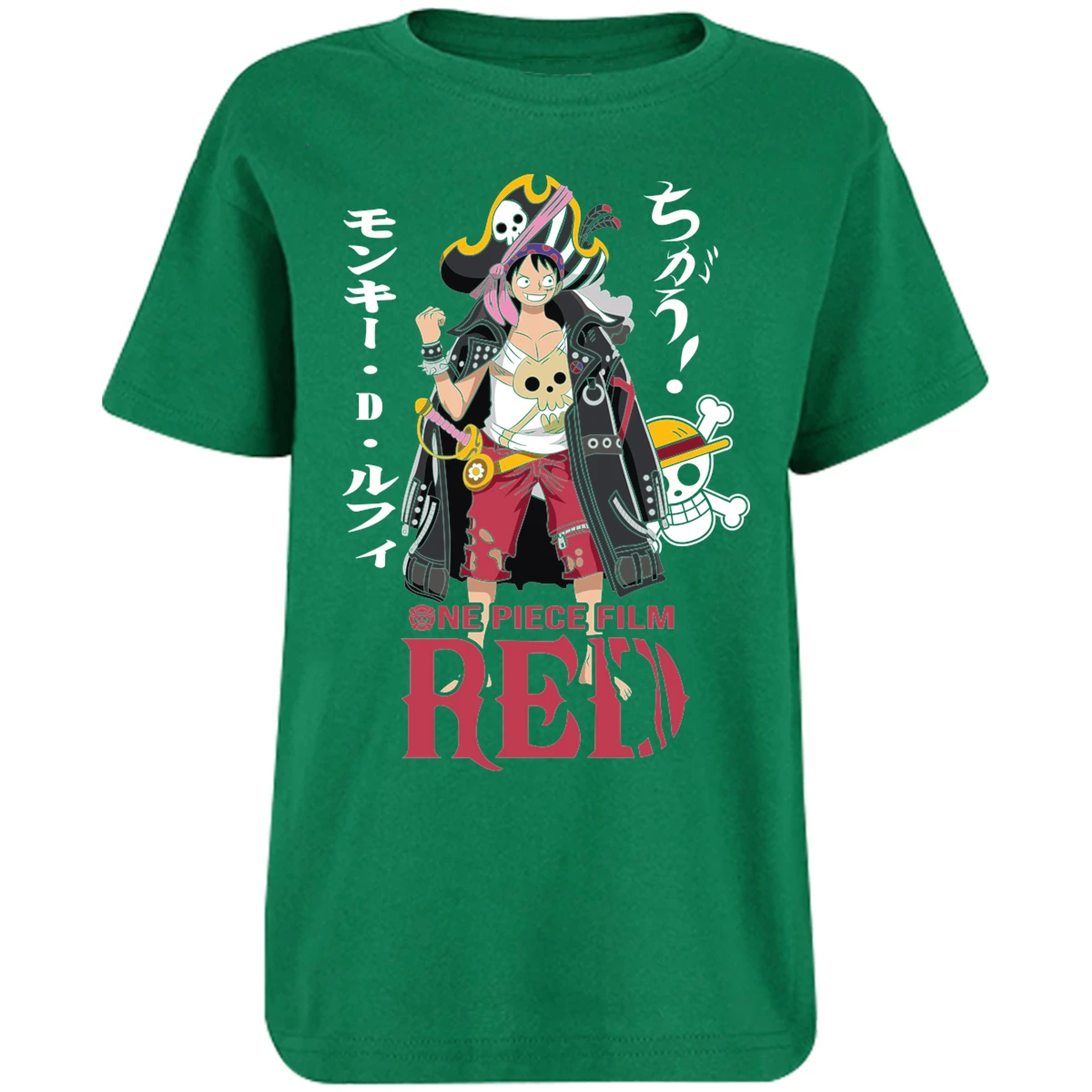 Playera One Piece Luffy Film Red para Niño 17