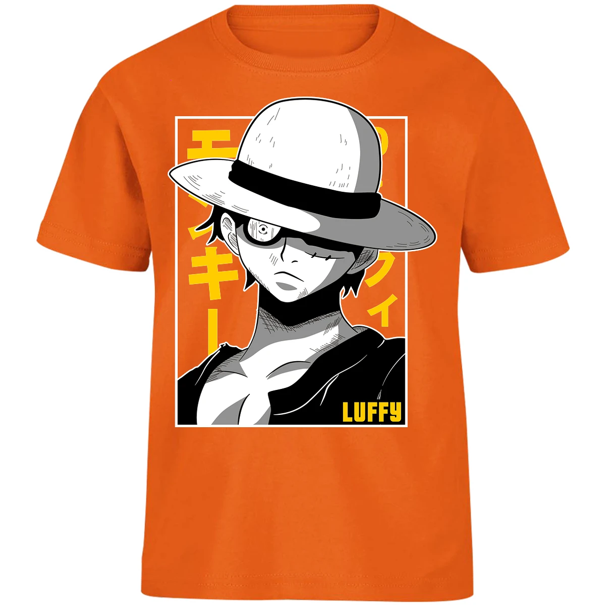 Playera One Piece Luffy Basic para Niño 8