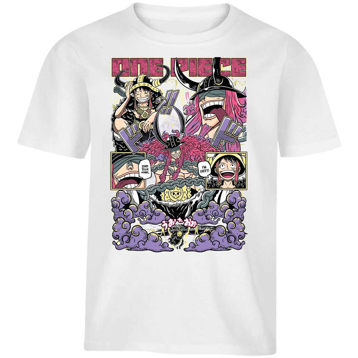 Playera One Piece Luffy Loki para Niño 14