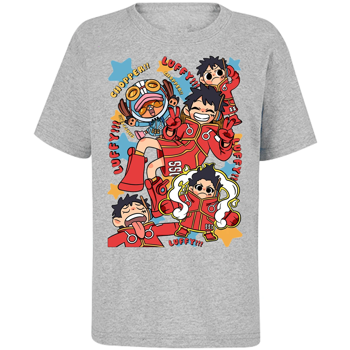 Playera One Piece Luffy Egghead Chibi para Niño 10