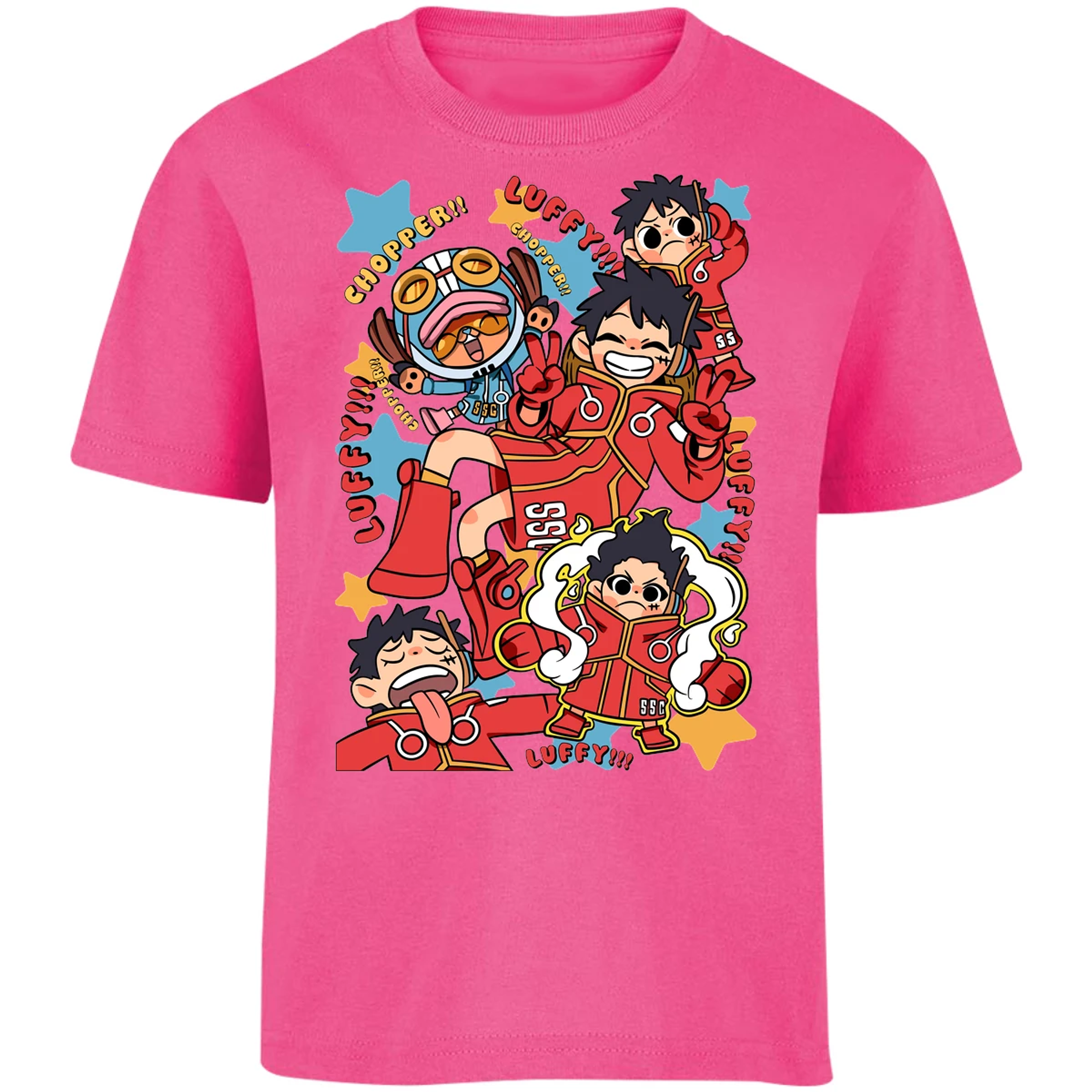 Playera One Piece Luffy Egghead Chibi para Niño 14