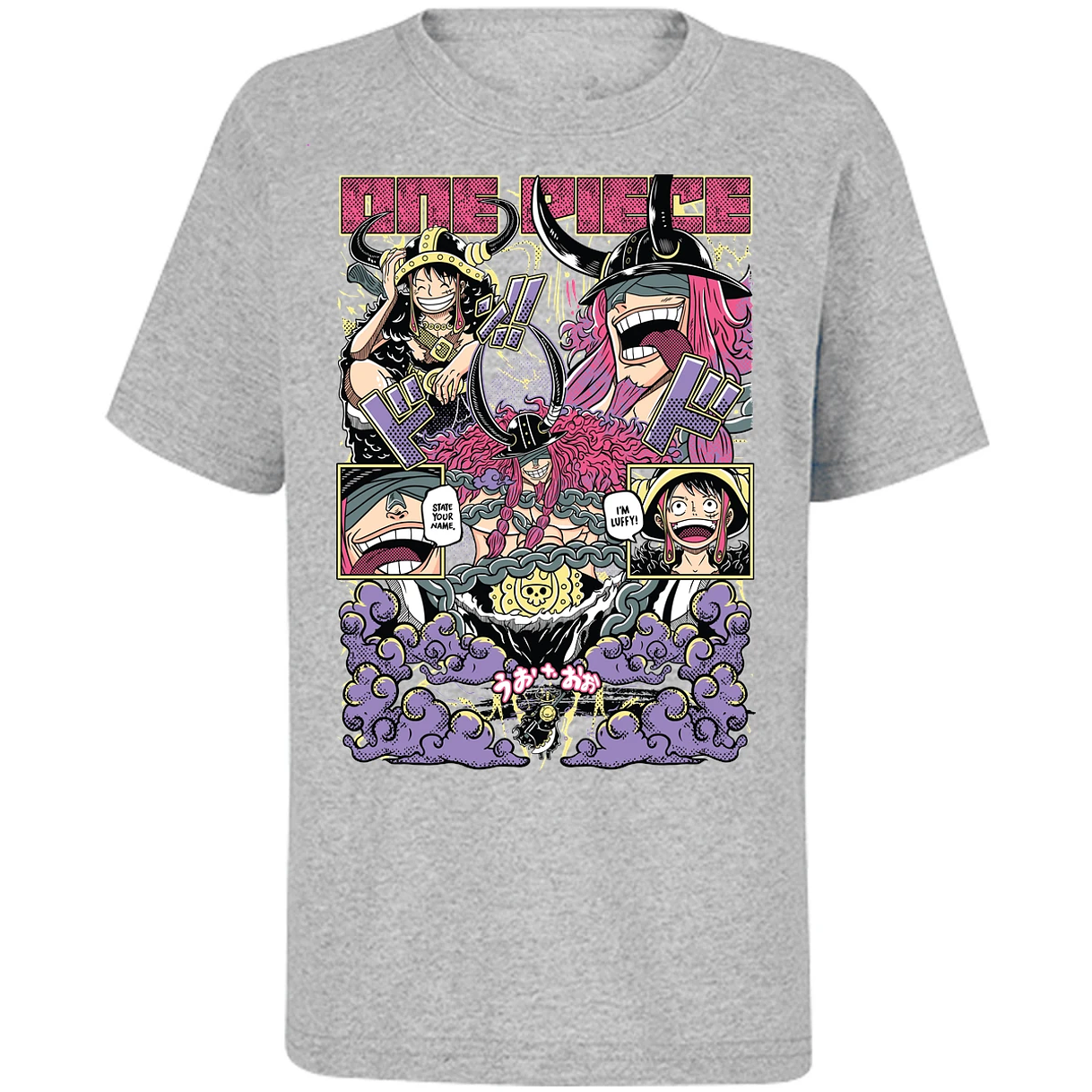 Playera One Piece Luffy Loki para Niño 3