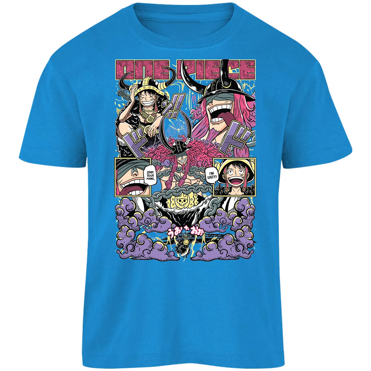 Playera One Piece Luffy Loki para Niño 8