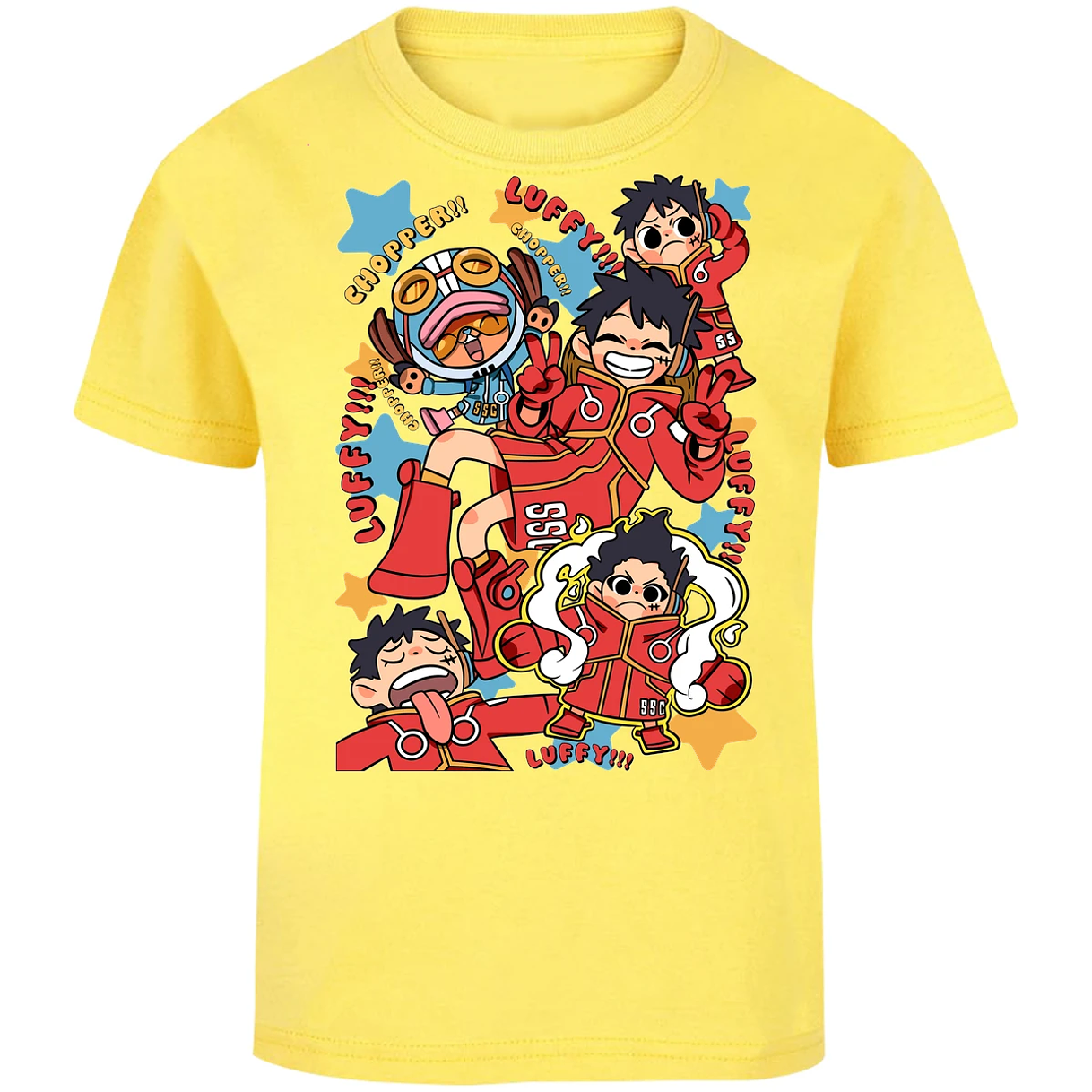 Playera One Piece Luffy Egghead Chibi para Niño 28