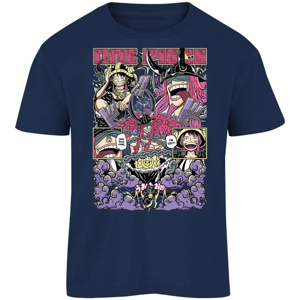 Playera One Piece Luffy Loki para Niño 13
